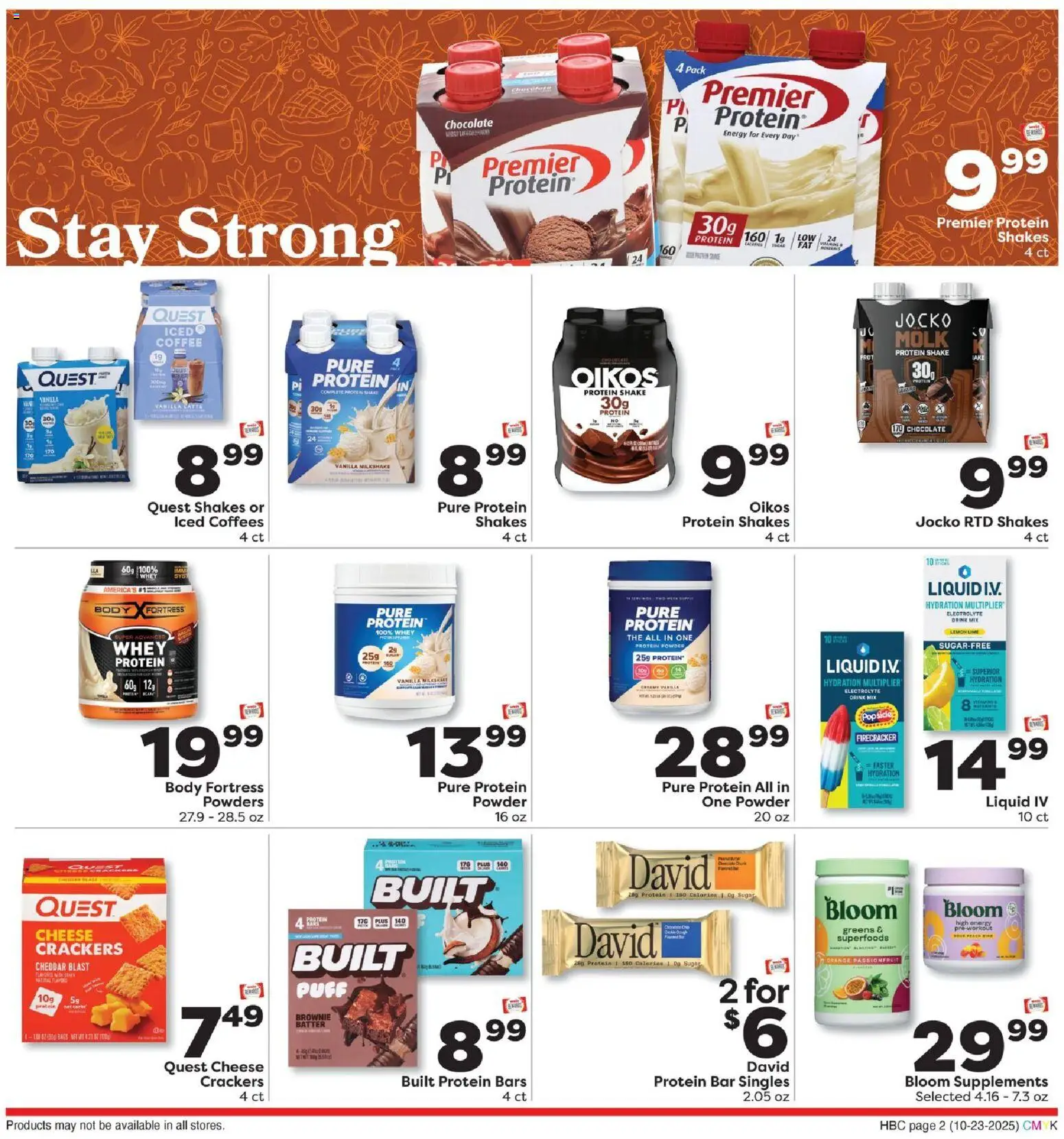 Weis Hello Autumn - valid from 23.10.2025 | Page: 3 | Products: Protein Powder, Powder, Cheese, Coffee