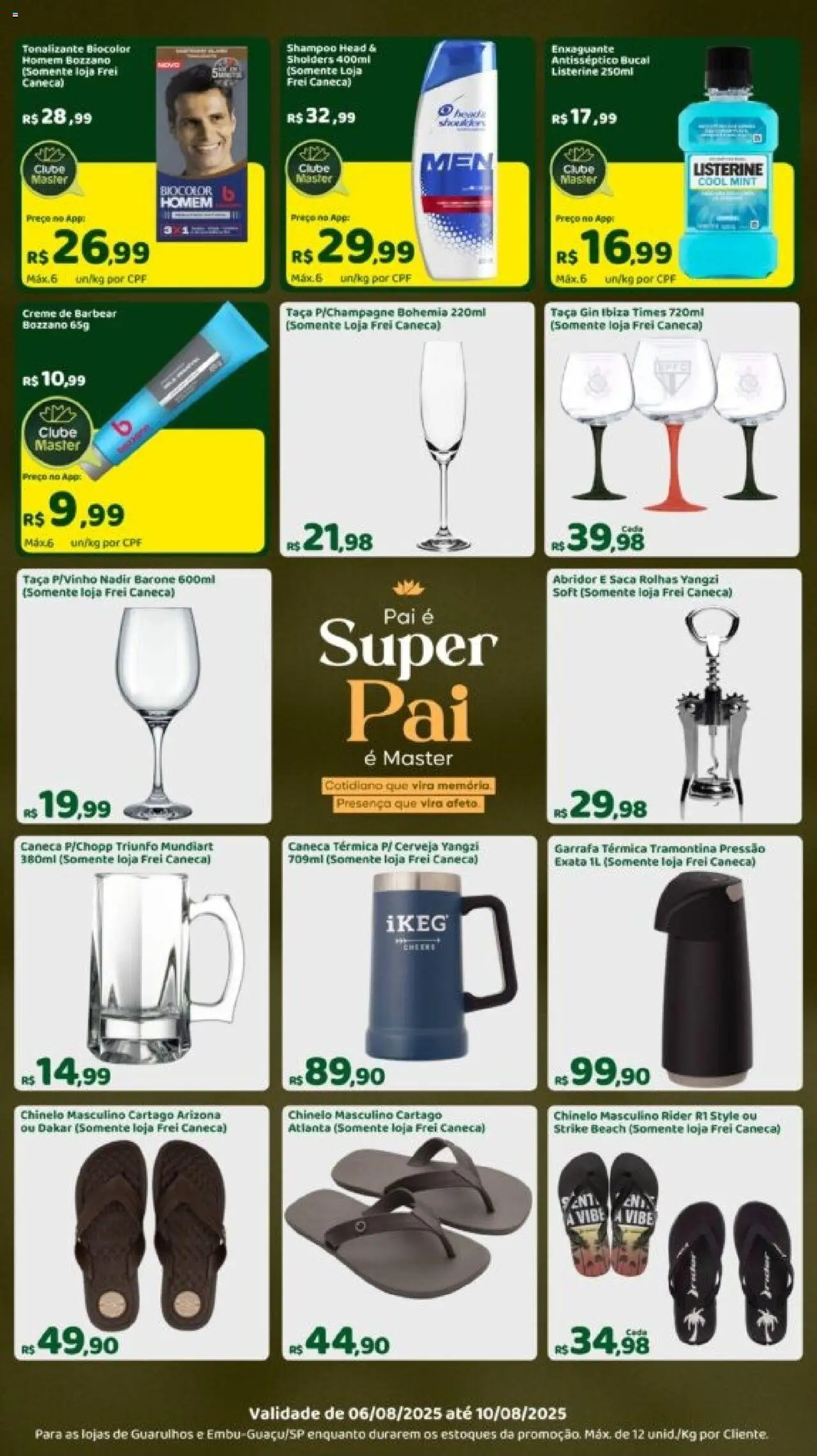 Master Folheto - válido de 06.08.2025 | Página: 5 | Produtos: Shampoo, Abridor, Caneca, Creme de barbear