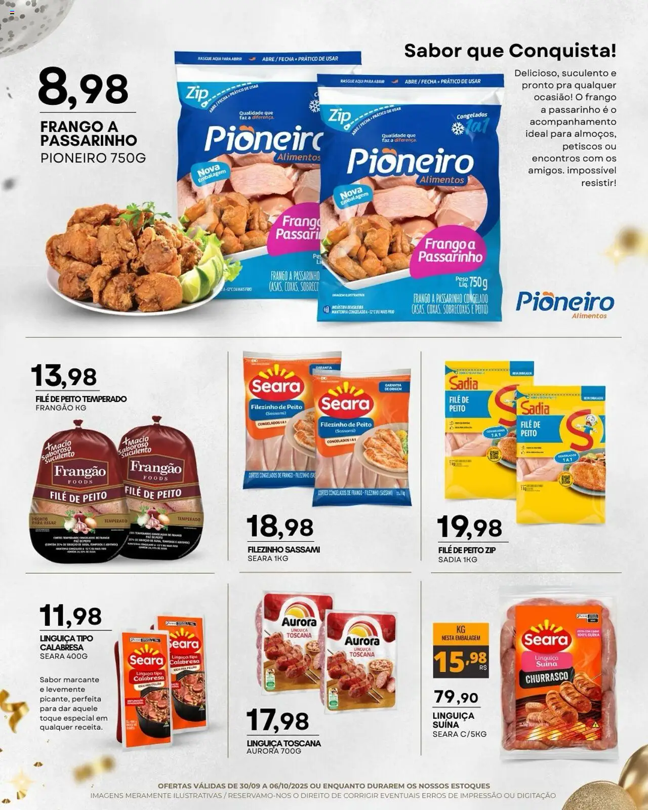 Mercadão Atacadista Folheto - válido de 30.09.2025 | Página: 2 | Produtos: Linguiça, Frangão, Frango