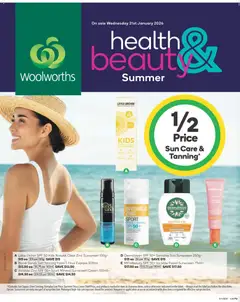 Preview of Woolworths Summer Health & Beauty Catalogue TAS - valid from 21.01.2026