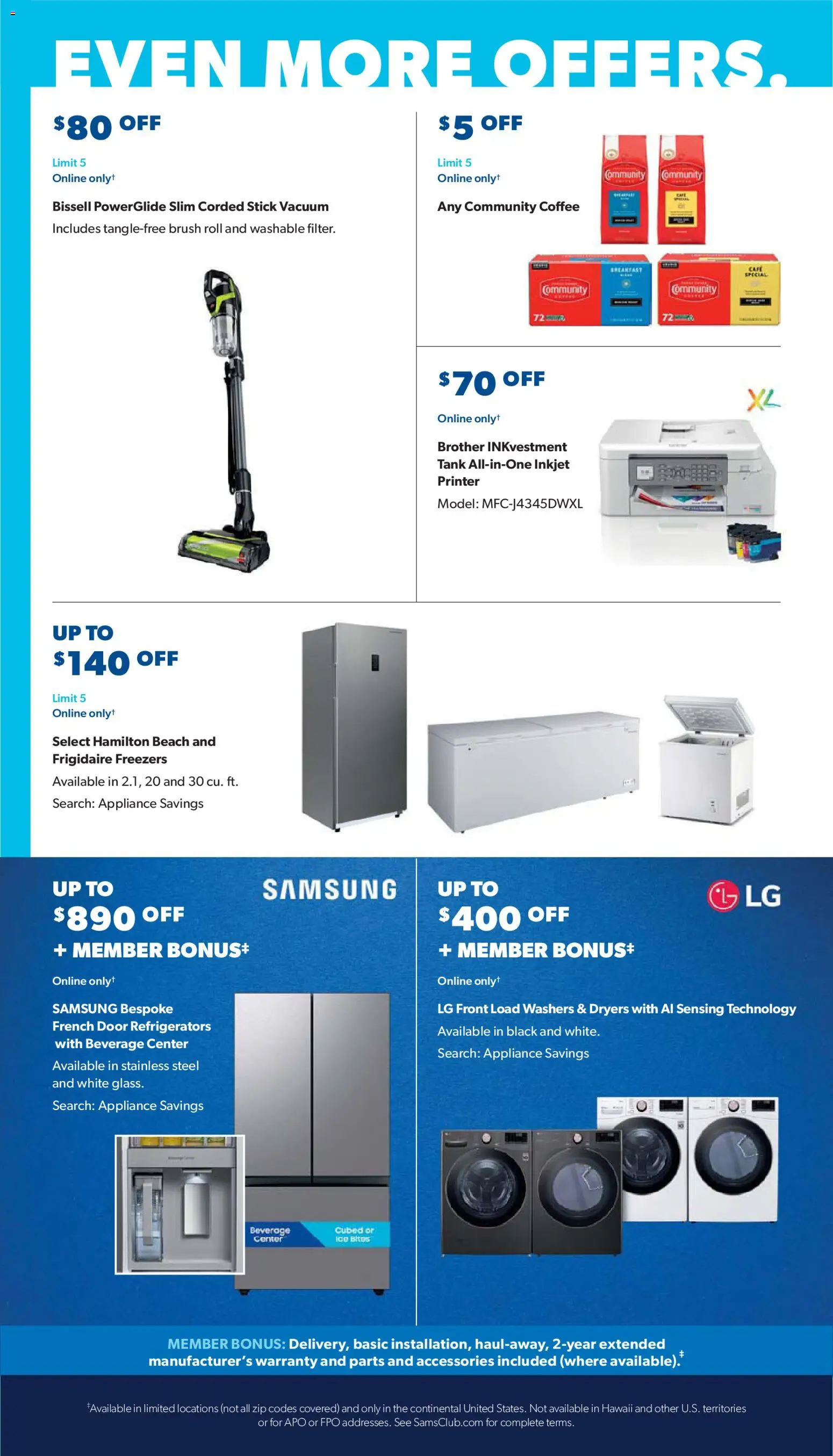 Sam's Club Instant Savings Book January - valid from 02.01.2026 | Page: 24 | Products: Vacuum, Brush, Coffee, Printer