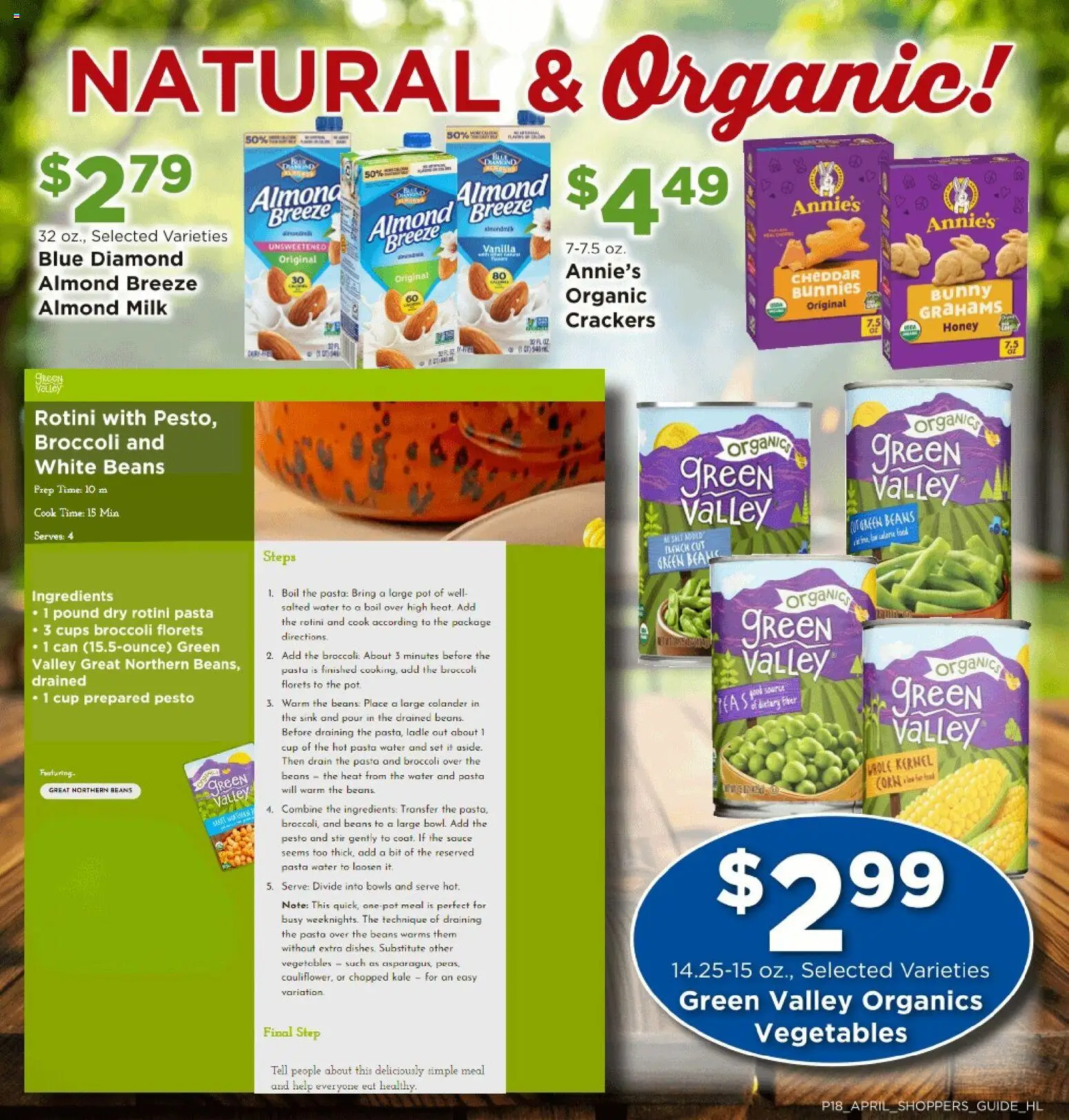 Homeland Bring Savings Home Shopper's Guide - valid from 01.04.2026 | Page: 18 | Products: Pasta, Water, Vegetables, Sauce