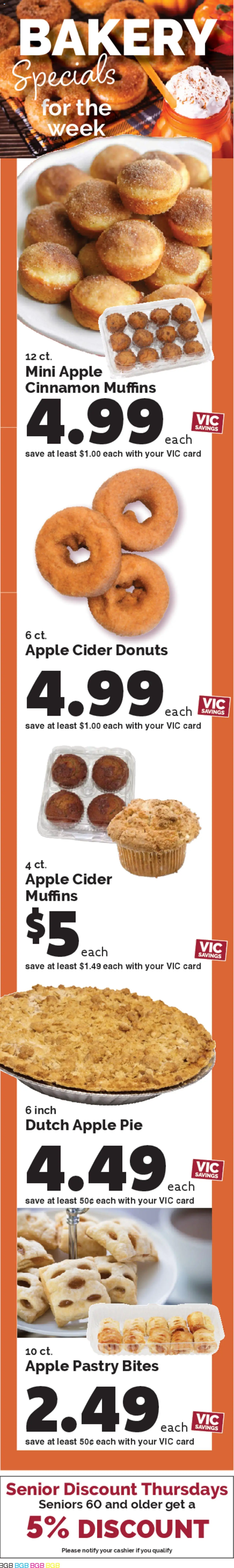 Harris Teeter Weekly Ad - valid from 15.10.2025 | Page: 3 | Products: Bakery, Cider, Apple Pie
