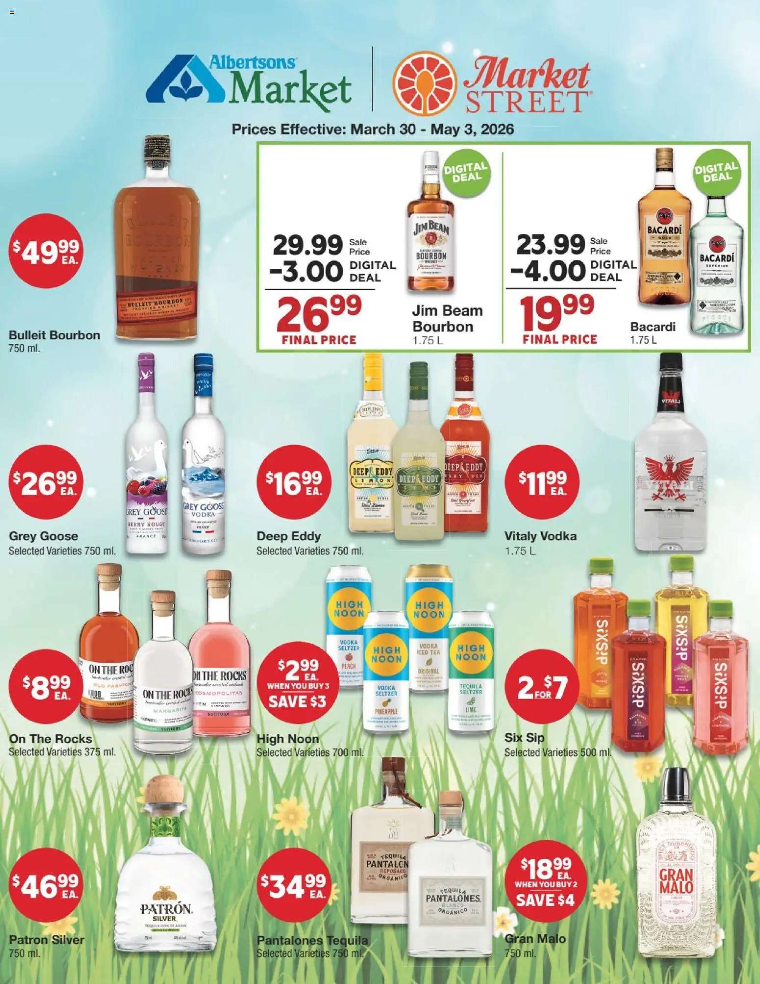 United Supermarkets Alcohol Ad - valid from 30.03.2026 | Page: 2 | Products: Tea, Bourbon, Lemon, Peach