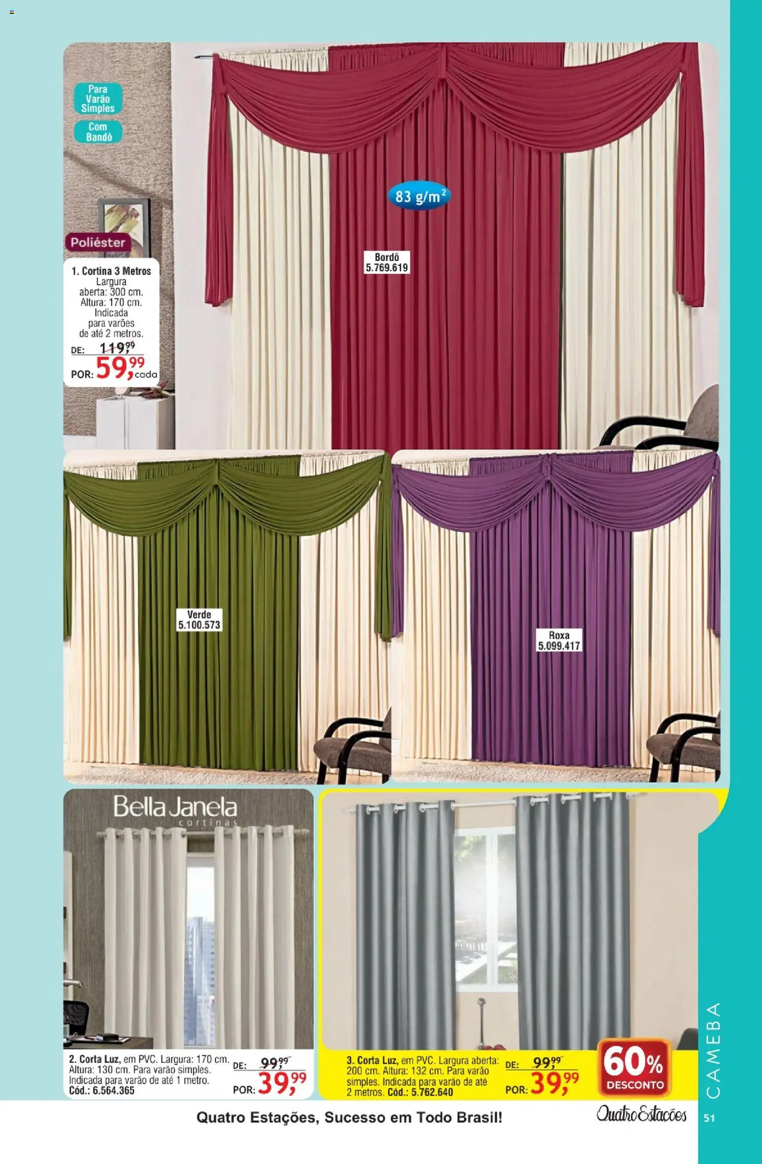 Quatro Estações Folheto - válido de 01.02.2026 | Página: 47 | Produtos: Janela, Cortina