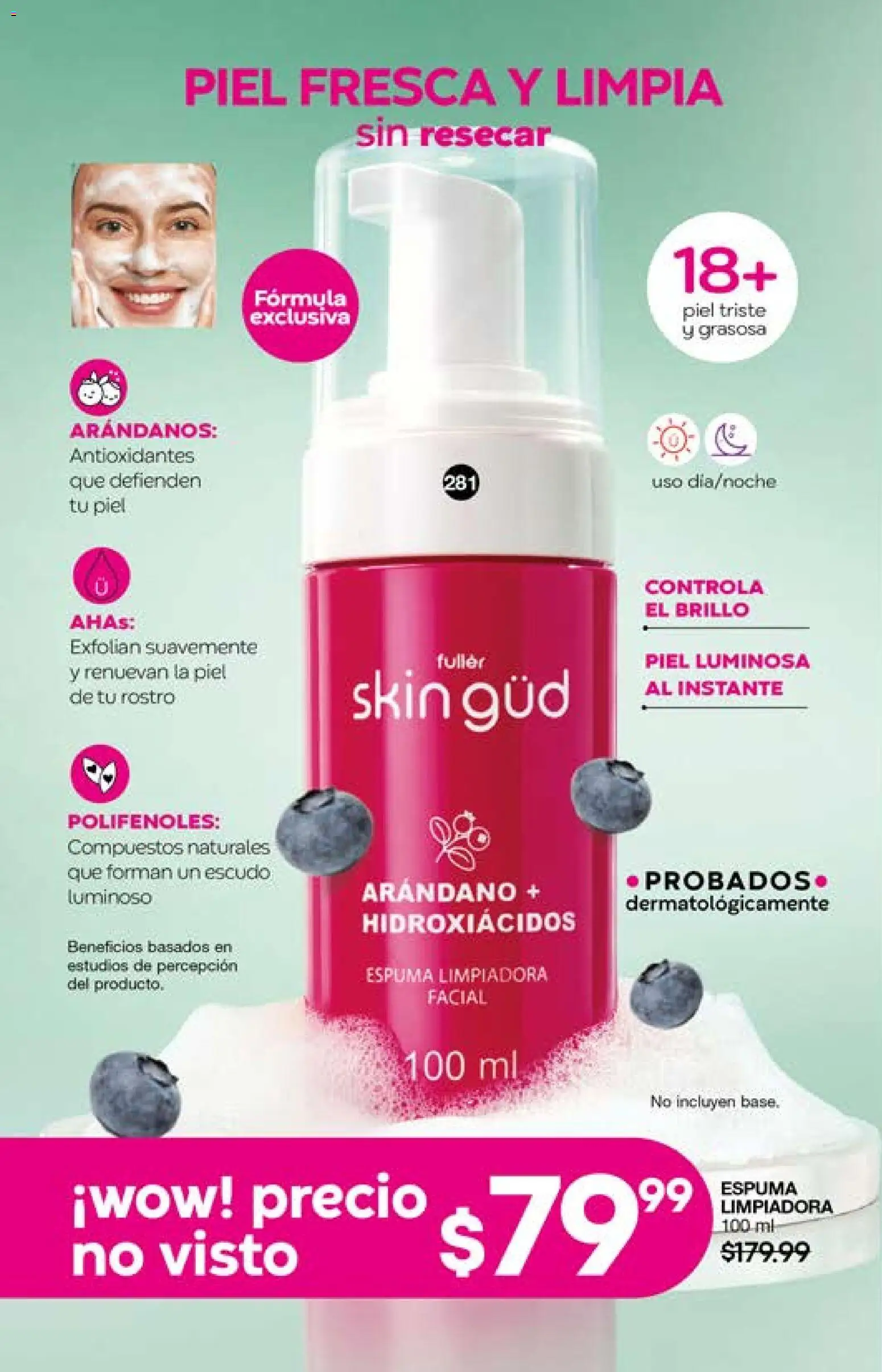 Nuevas ofertas de Fuller válidas en toda la República Mexicana desde el 15.04.2026. ¡Encuentra las mejores ofertas en Fuller campaña 1 2026! | Página: 80 | Productos: Brillo, Arándanos, Espuma