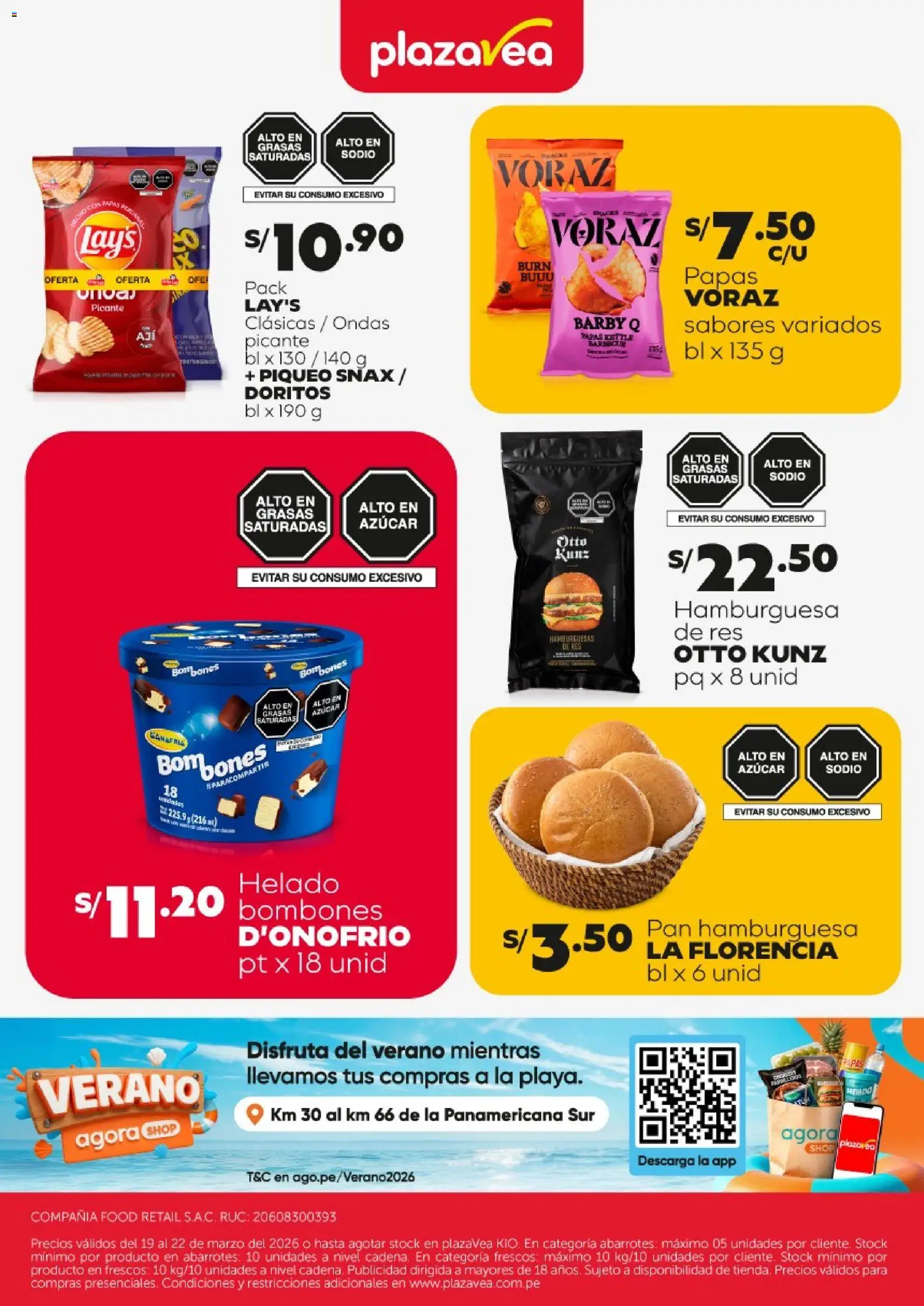 Catálogo Plaza Vea - VOLANTE KIO N3 válido desde 19.03.2026 | Página: 2 | Productos: Pan, Helado, Papas