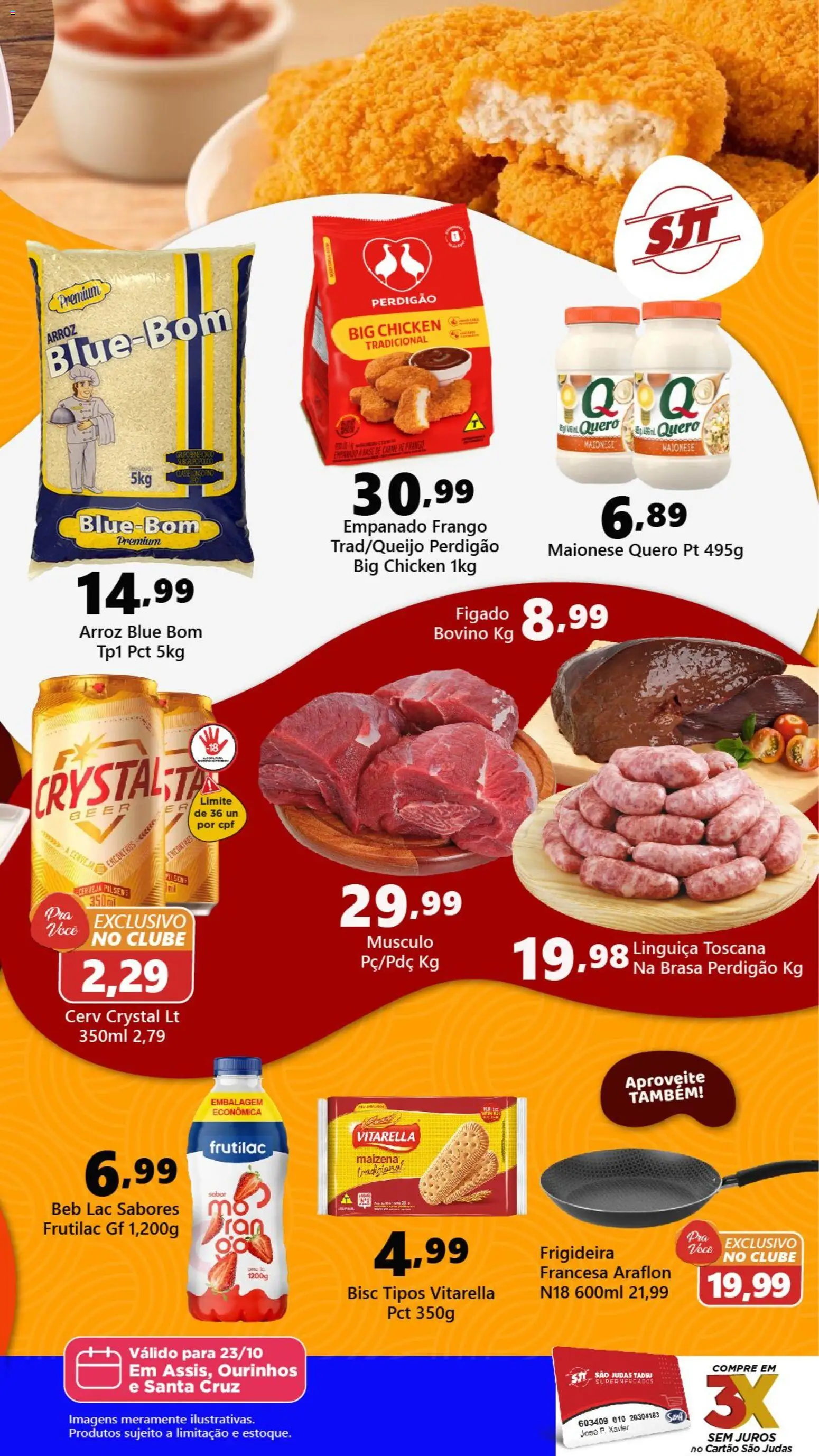 São Judas Tadeu Folheto - válido de 23.10.2025 | Página: 2 | Produtos: Frigideira, Arroz, Base, Maionese
