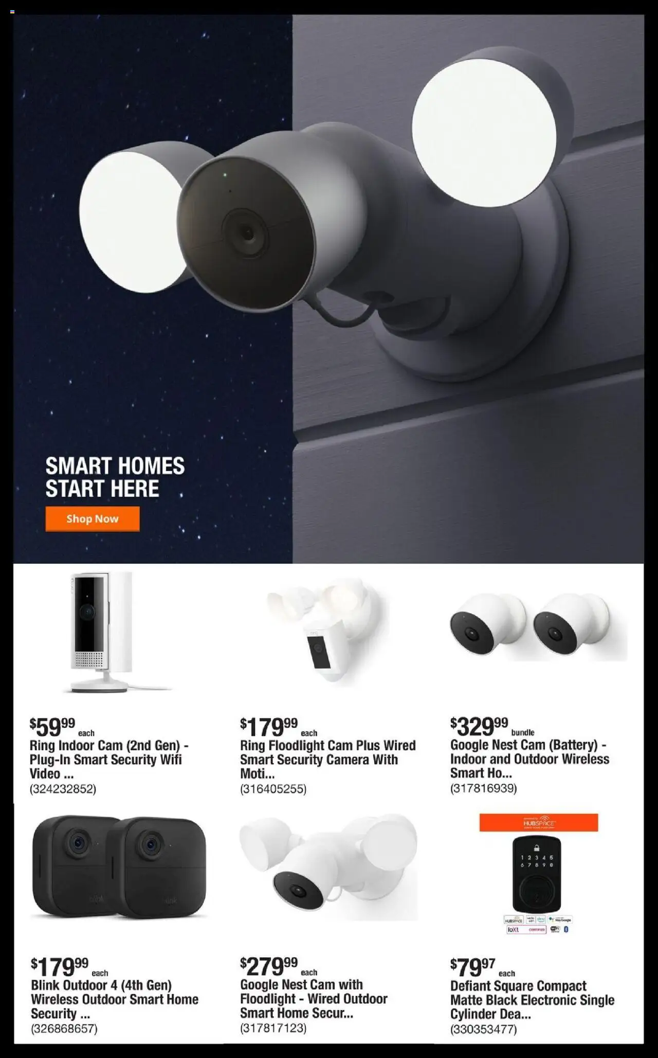 Home Depot Shop Pro Ad - FL - valid from 18.08.2025 | Page: 5 | Products: Battery, Ring, Video, Camera