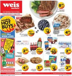 Preview of Weis weekly ads valid from 31.07.2025