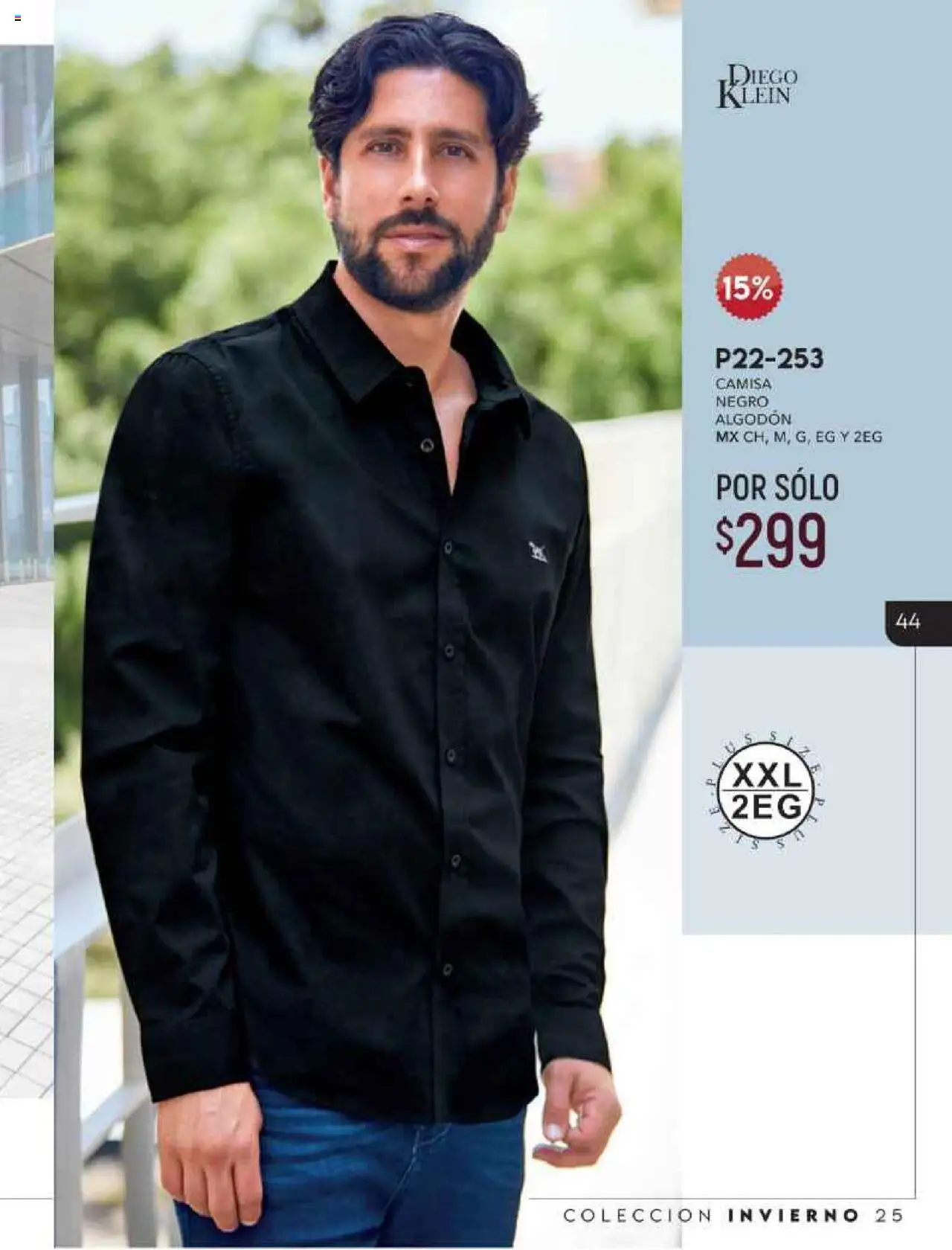 Nuevas ofertas de Cklass válidas en toda la República Mexicana desde el 01.10.2025. ¡Encuentra las mejores ofertas en Cklass - Catálogo Especial Caballero! | Página: 45 | Productos: Camisa, Algodón