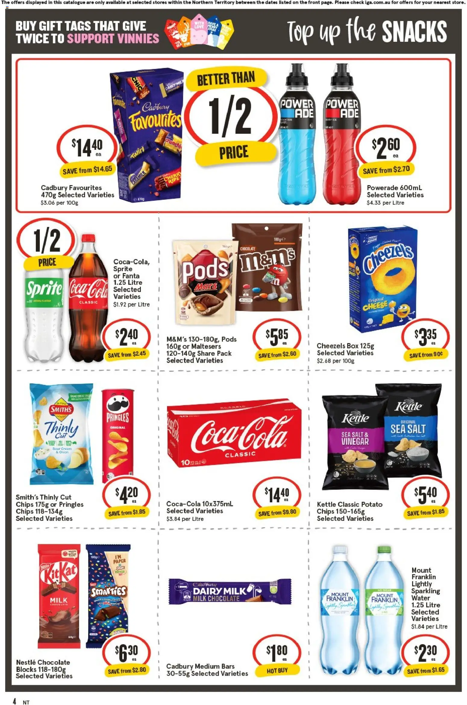 IGA catalogue - valid from 19.11.2025 | Page: 5 | Products: Sour cream, Cream, Salt, Vinegar