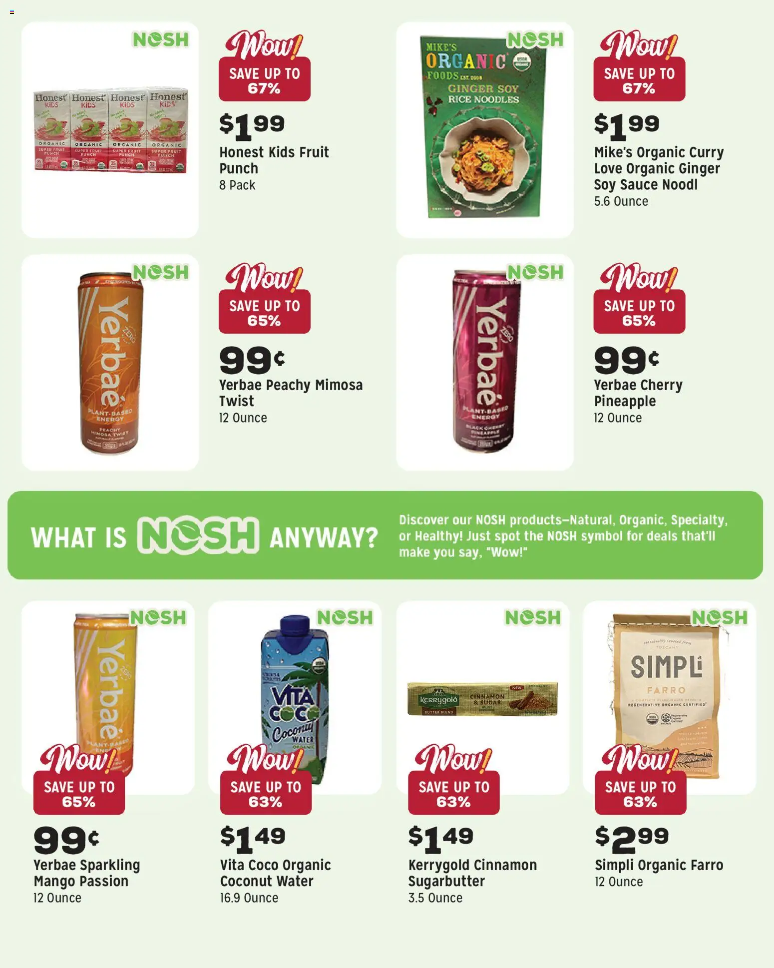 Grocery Outlet Weekly Ad - CA - valid from 11.03.2026 | Page: 8 | Products: Butter, Noodles, Water, Mango