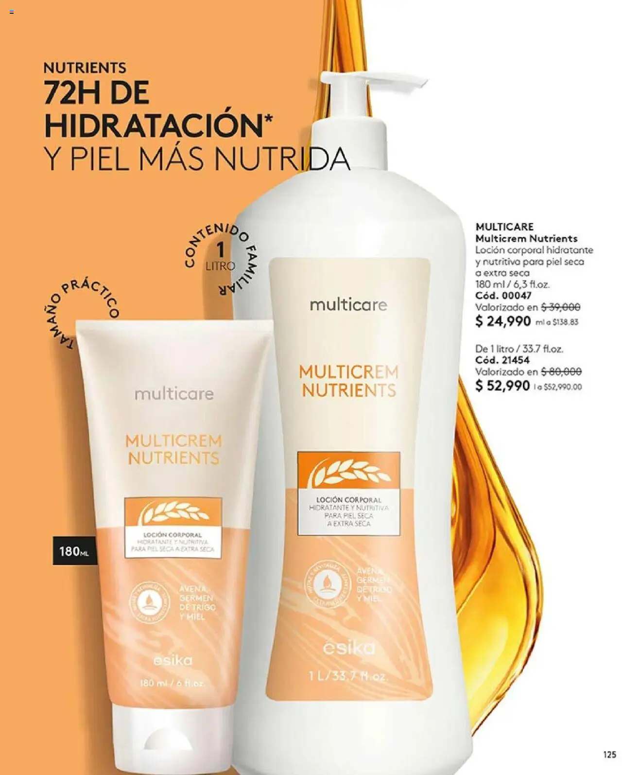 Ésika revista - valida desde el 29.07.2025 | Página: 125 | Productos: Avena, Loción
