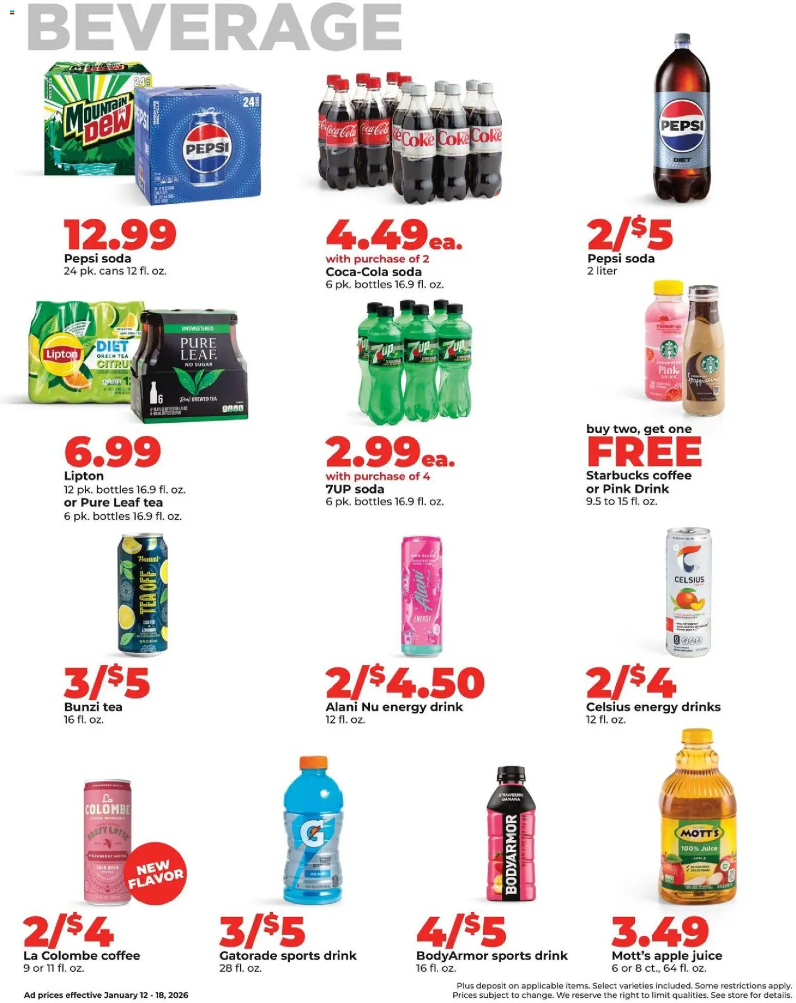 HyVee Weekly Ad - valid from 12.01.2026 | Page: 24 | Products: Green Tea, Coffee, Tea, Sugar