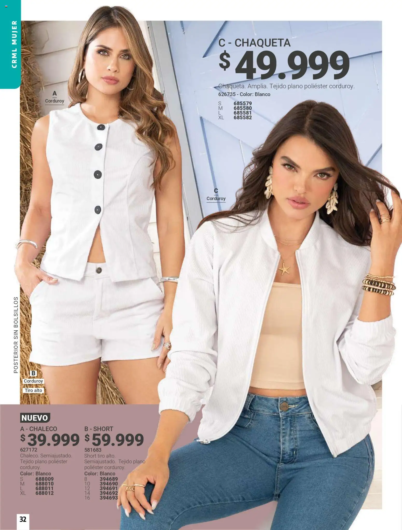Carmel revista - valida desde el 01.06.2026 | Página: 32 | Productos: Short, Chaleco, Chaqueta