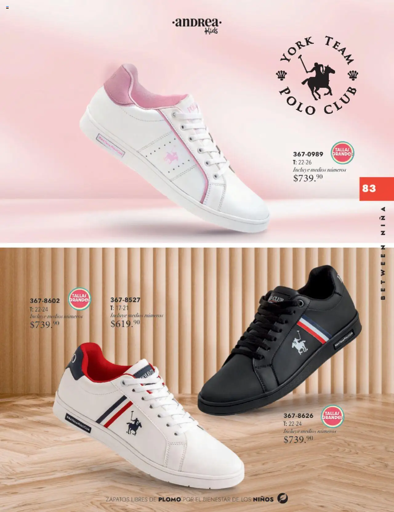 Nuevas ofertas de Andrea válidas en toda la República Mexicana desde el 24.08.2025. ¡Encuentra las mejores ofertas en Andrea - Catálogo Infantil! | Página: 82 | Productos: Zapatos