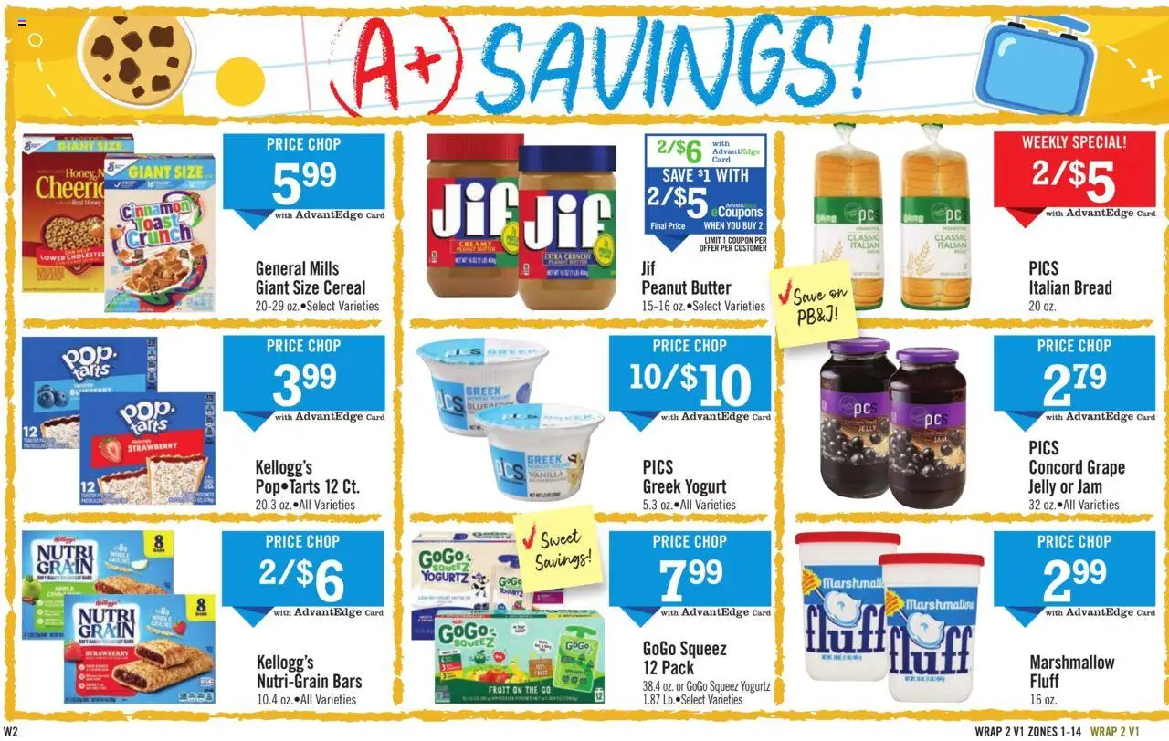 Price Chopper Weekly Ad - valid from 24.08.2025 | Page: 14 | Products: Butter, Yogurt, Bread