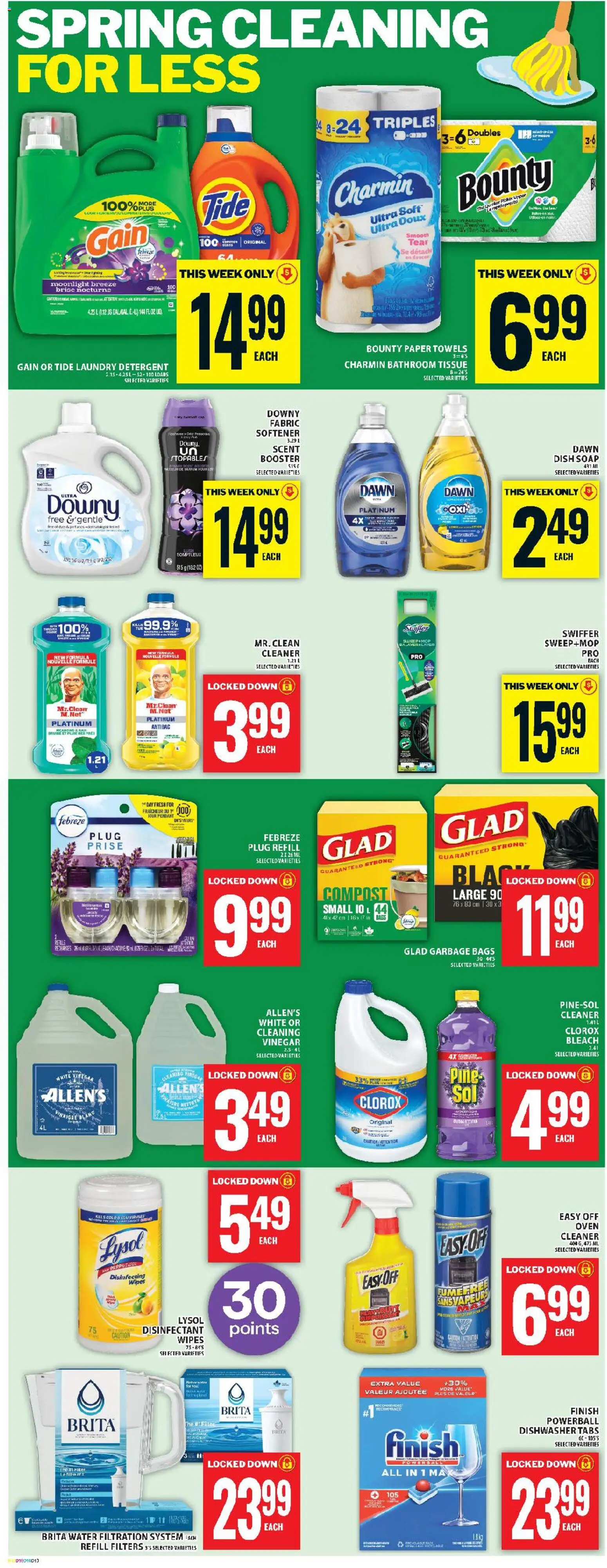 Food Basics flyer valid from 19.03.2026 | Page: 12 | Products: Oven, Soap, Fabric softener, Detergent