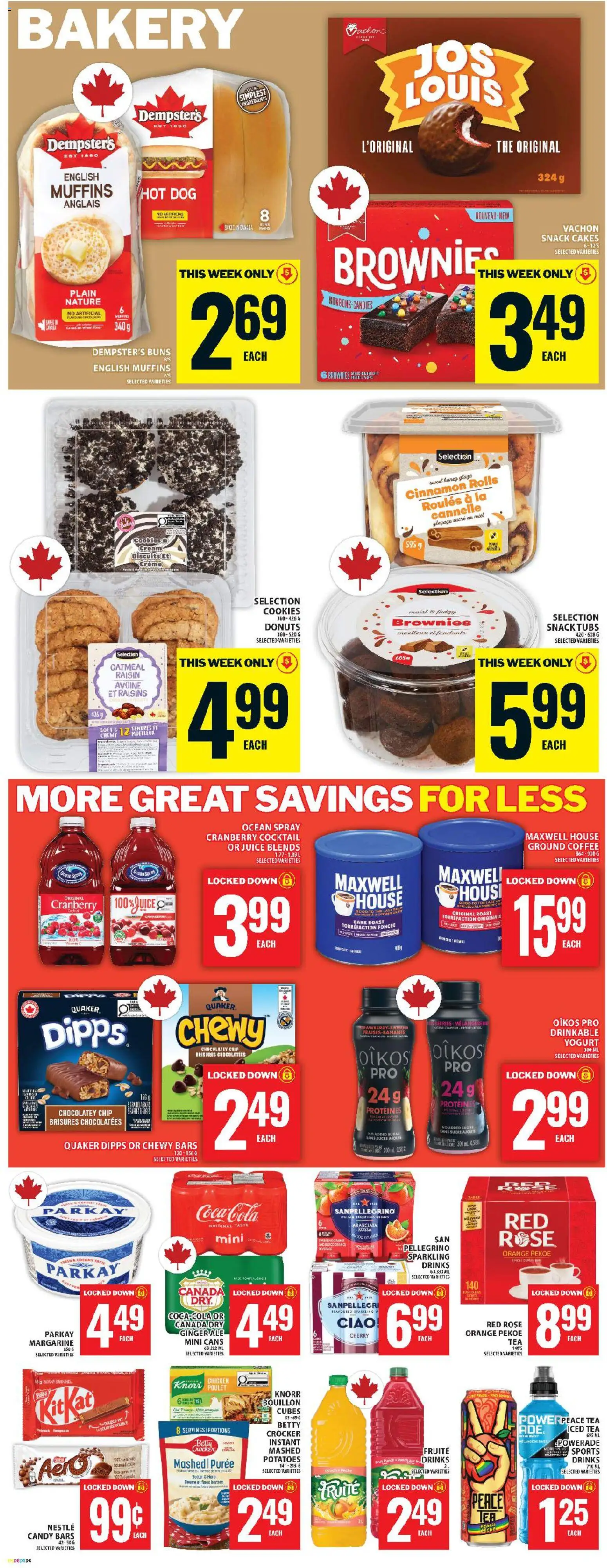 Food Basics flyer valid from 19.03.2026 | Page: 8 | Products: Tea, Candies, Cookies, Yogurt