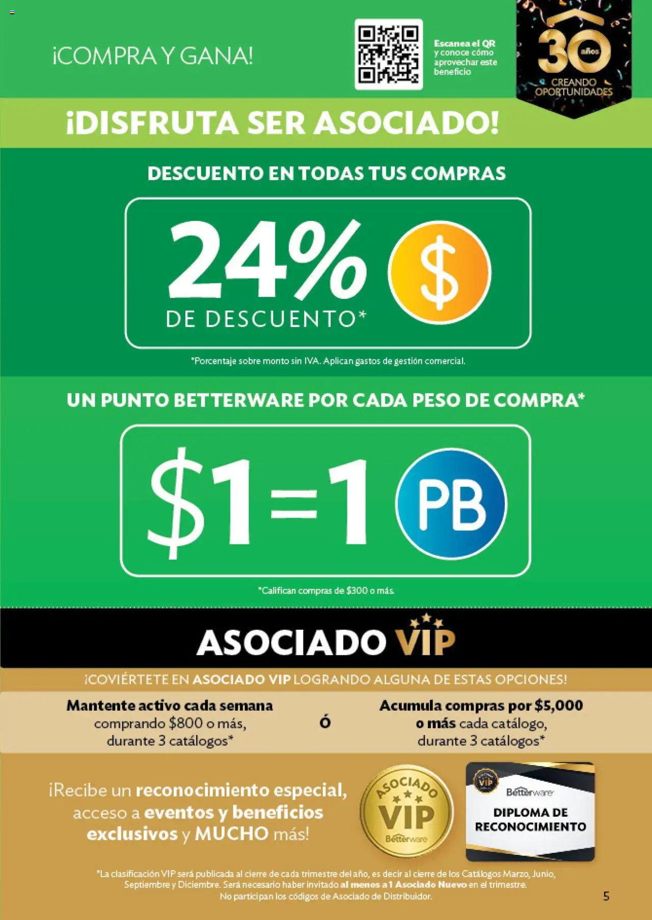 Nuevas ofertas de Betterware válidas en toda la República Mexicana desde el 03.06.2025. ¡Encuentra las mejores ofertas en Betterware catálogo Oportunidades! | Página: 5 | Productos: Sobre