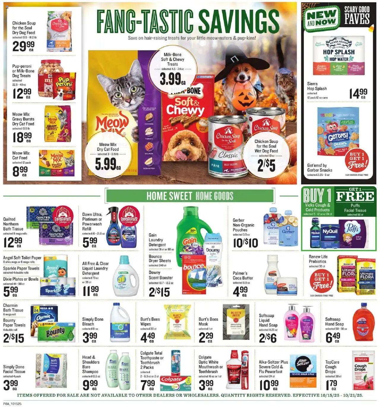 Lowes Foods Weekly Ad - NC - valid from 15.10.2025 | Page: 15 | Products: Bath, Dog Food, Toothbrush, Detergent