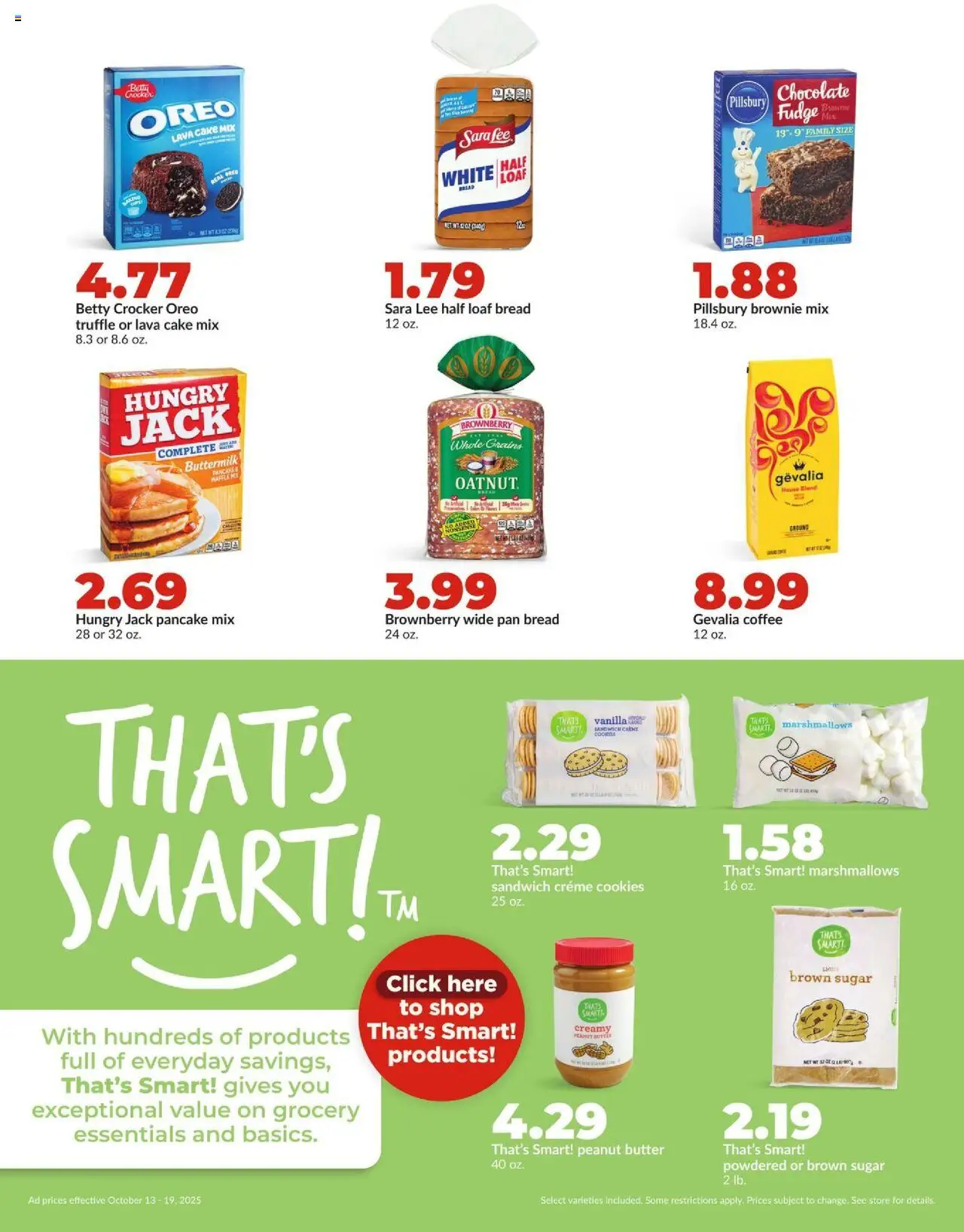 HyVee Weekly Ad - valid from 13.10.2025 | Page: 19 | Products: Bread, Coffee, Chocolate, Cookies