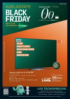 Vista previa de El Corte Inglés Black Friday, nuevo folleto de la tienda, válido en México a partir del 17.11.2025