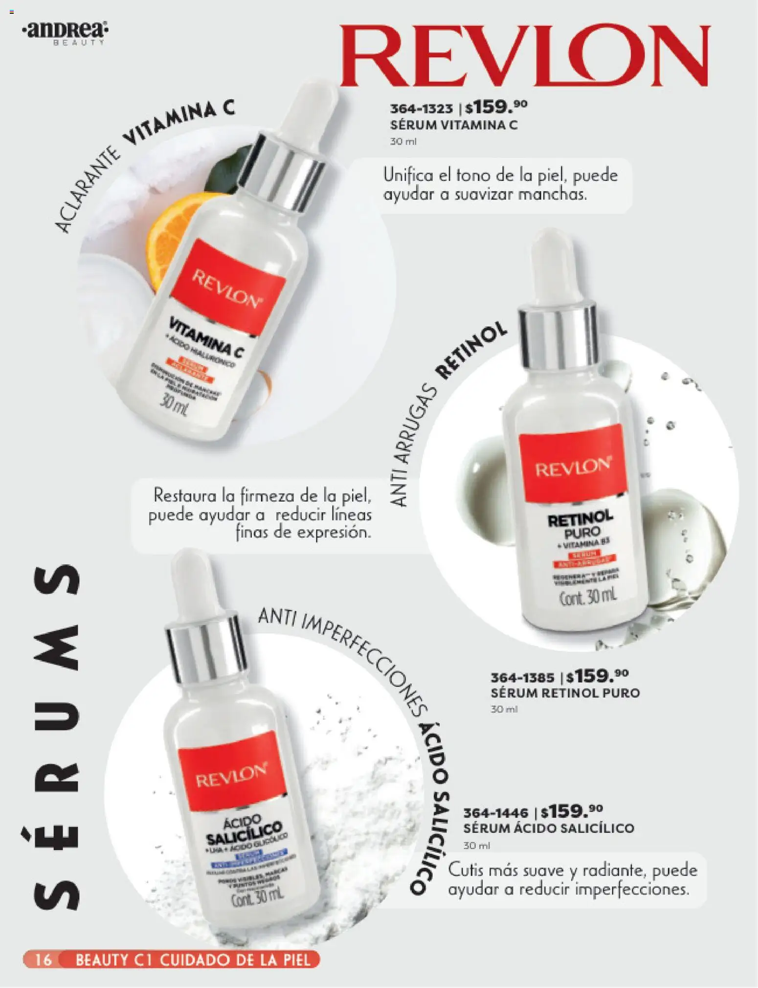 Nuevas ofertas de Andrea válidas en toda la República Mexicana desde el 25.01.2026. ¡Encuentra las mejores ofertas en Andrea catálogo Beauty! | Página: 16 | Productos: Serum, Aclarante