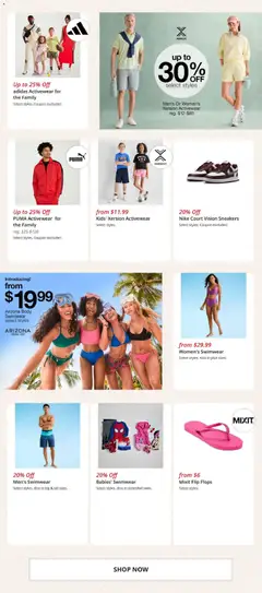 Preview of JCPenney weekly ads valid from 16.03.2026 | Page: 4 | Products: Swimwear, Sneakers, Flops