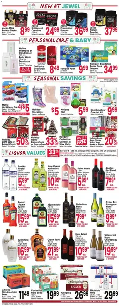 Preview of Jewel Osco weekly ads valid from 10.12.2025 | Page: 7 | Products: Crochet, Conditioner, Wine, Deodorant