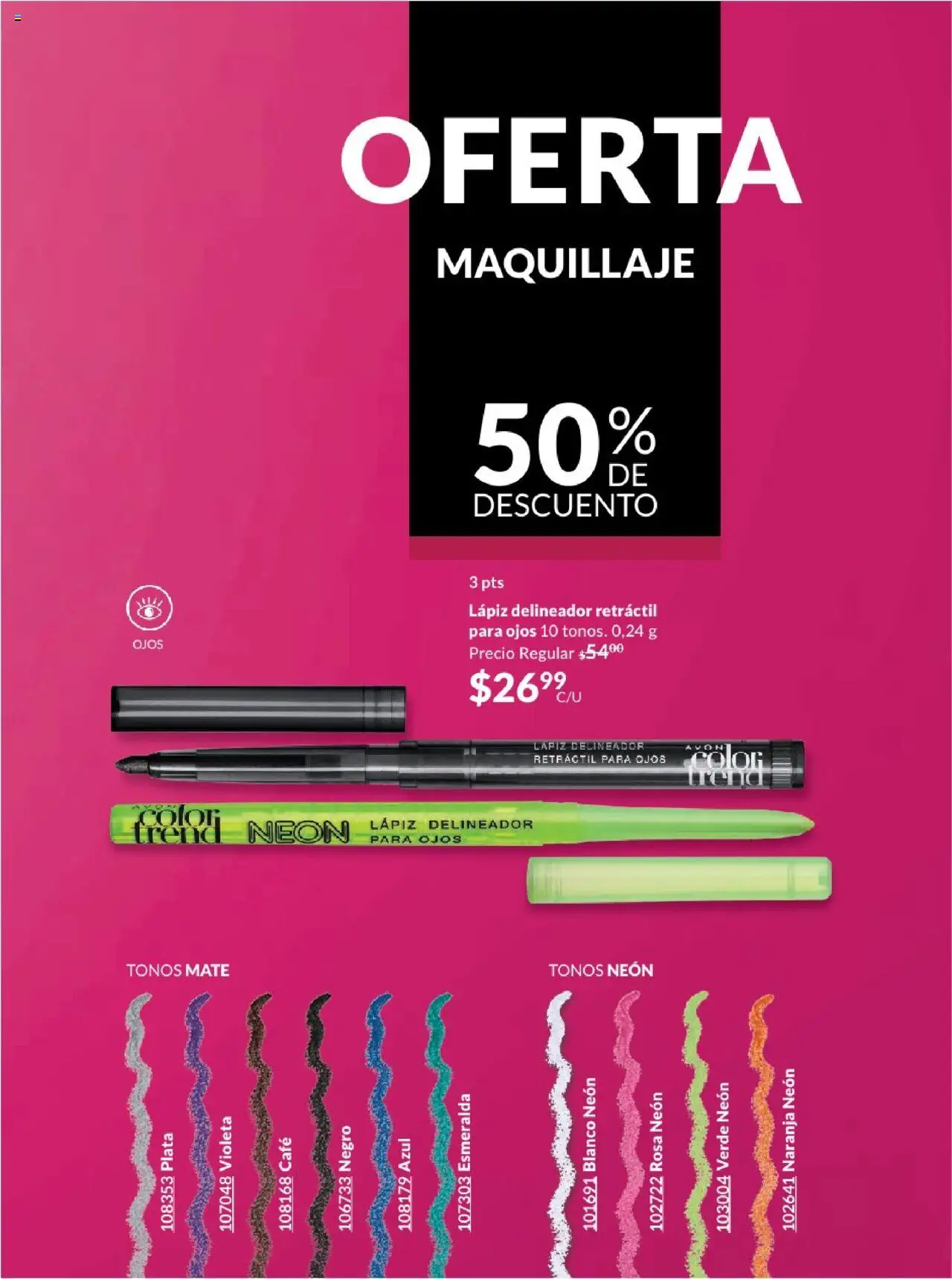 Nuevas ofertas de AVON válidas en toda la República Mexicana desde el 17.03.2025. ¡Encuentra las mejores ofertas en AVON campaña 7 2025! | Página: 63 | Productos: Café, Mate, Maquillaje, Delineador
