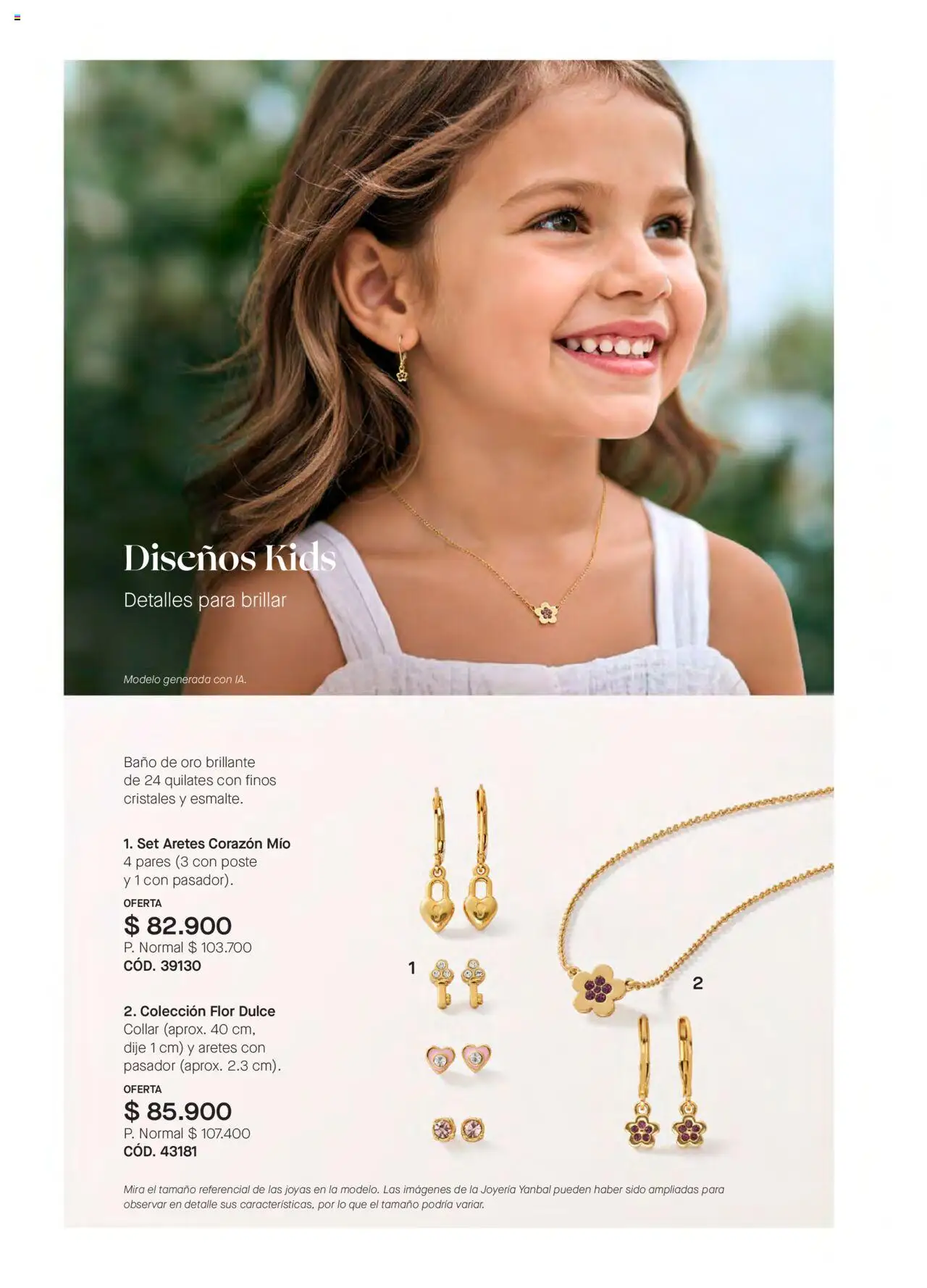Yanbal revista - valida desde el 11.10.2025 | Página: 124 | Productos: Aretes, Baño, Collar, Dije