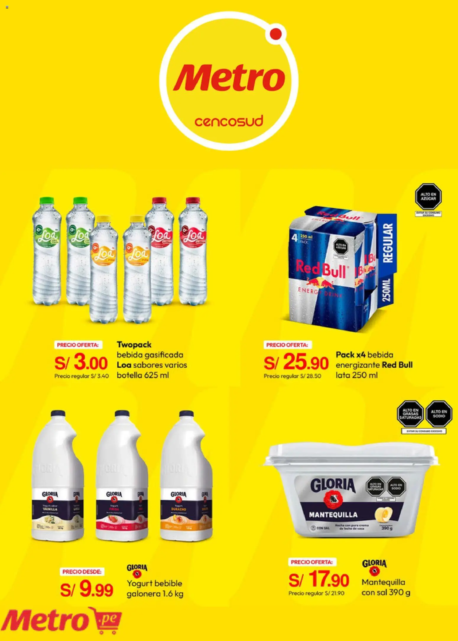 Catálogo Metro válido desde 13.04.2026 | Página: 3 | Productos: Mantequilla, Yogurt