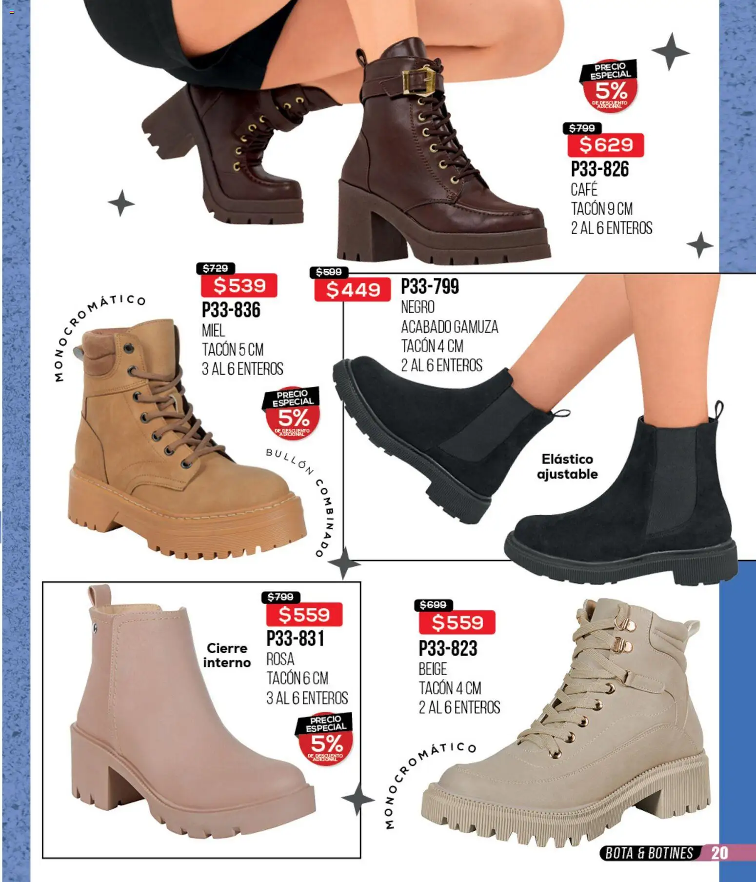 Nuevas ofertas de Cklass válidas en toda la República Mexicana desde el 15.12.2025. ¡Encuentra las mejores ofertas en Cklass catálogo Rebajas fin de año ropa! | Página: 256 | Productos: Café, Gamuza, Botines