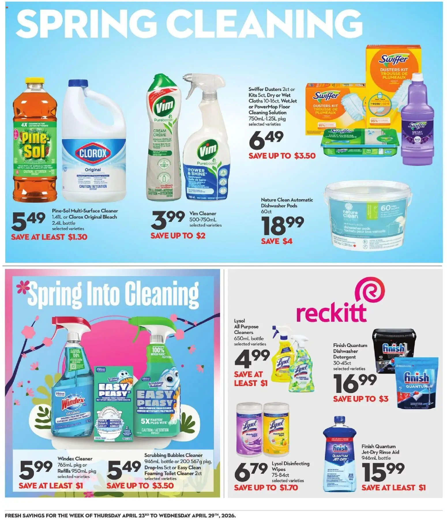 Longo's flyer valid from 23.04.2026 | Page: 15 | Products: Cream, Dishwasher, Detergent