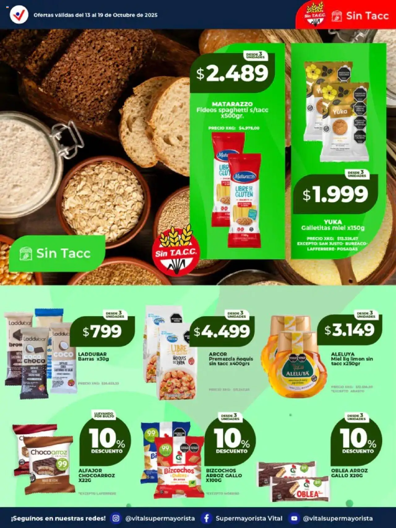 Vital - Ofertas │ válido desde el 13.10.2025 | Página: 19 | Productos: Limón, Arroz, Fideos, Bizcochos