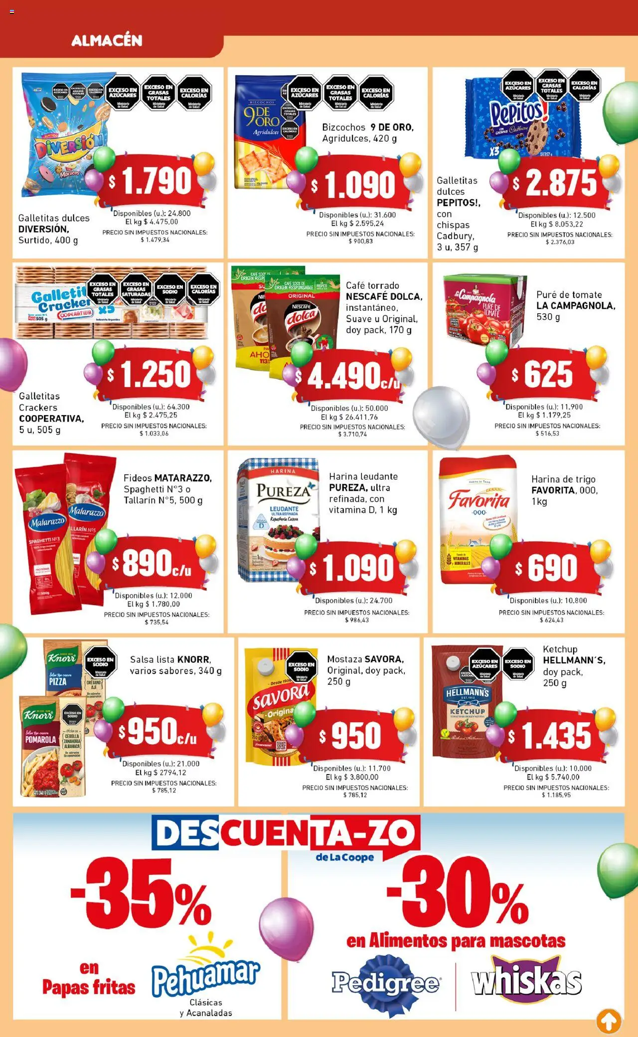 Cooperativa Obrera catálogo │ válido desde el 09.10.2025 | Página: 2 | Productos: Vitaminas, Mostaza, Café, Pizza