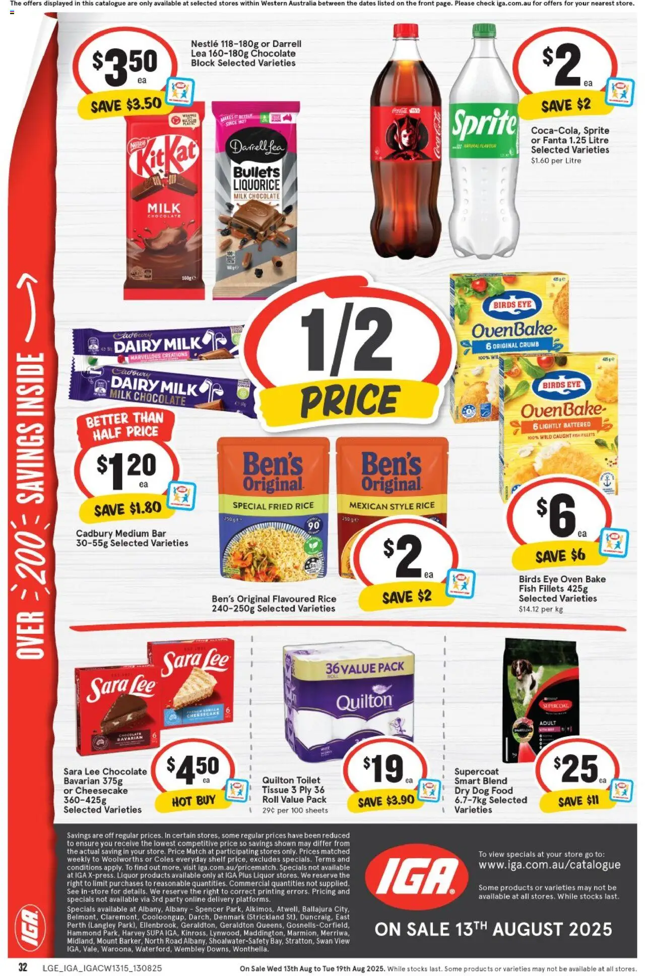 IGA catalogue - valid from 13.08.2025 | Page: 2 | Products: Shelf, Dairy, Dog food, Oven
