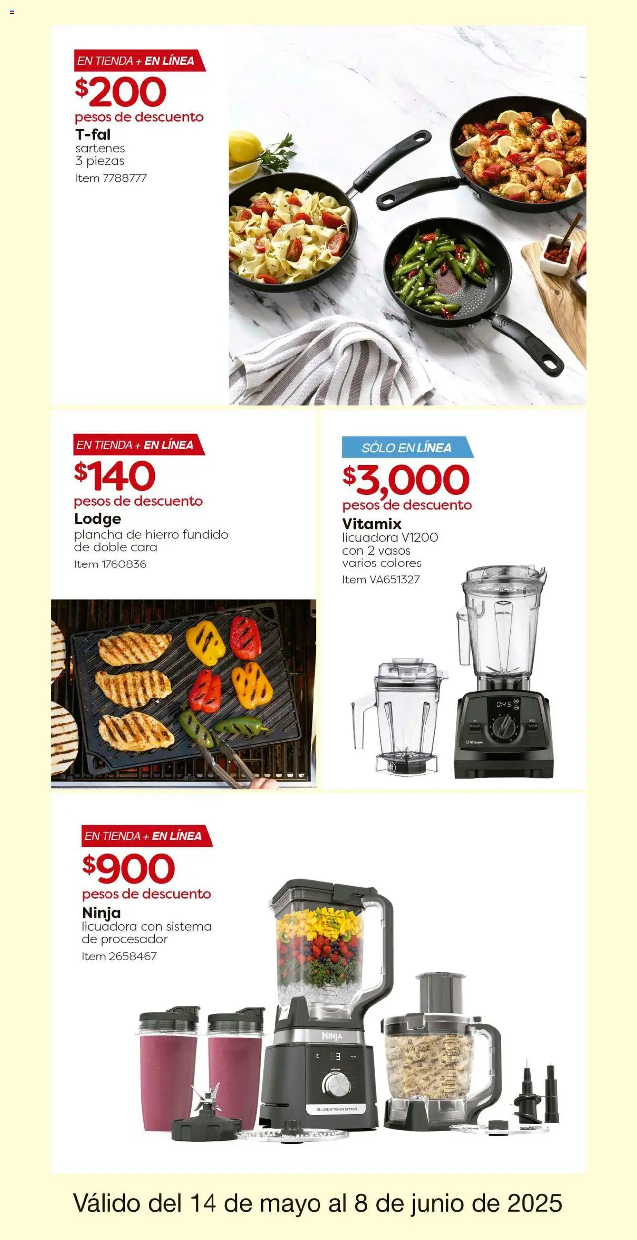 Nuevas ofertas de Costco válidas en toda la República Mexicana desde el 14.05.2025. ¡Encuentra las mejores ofertas en Costco catálogo! | Página: 14 | Productos: Licuadora, Plancha, Vasos