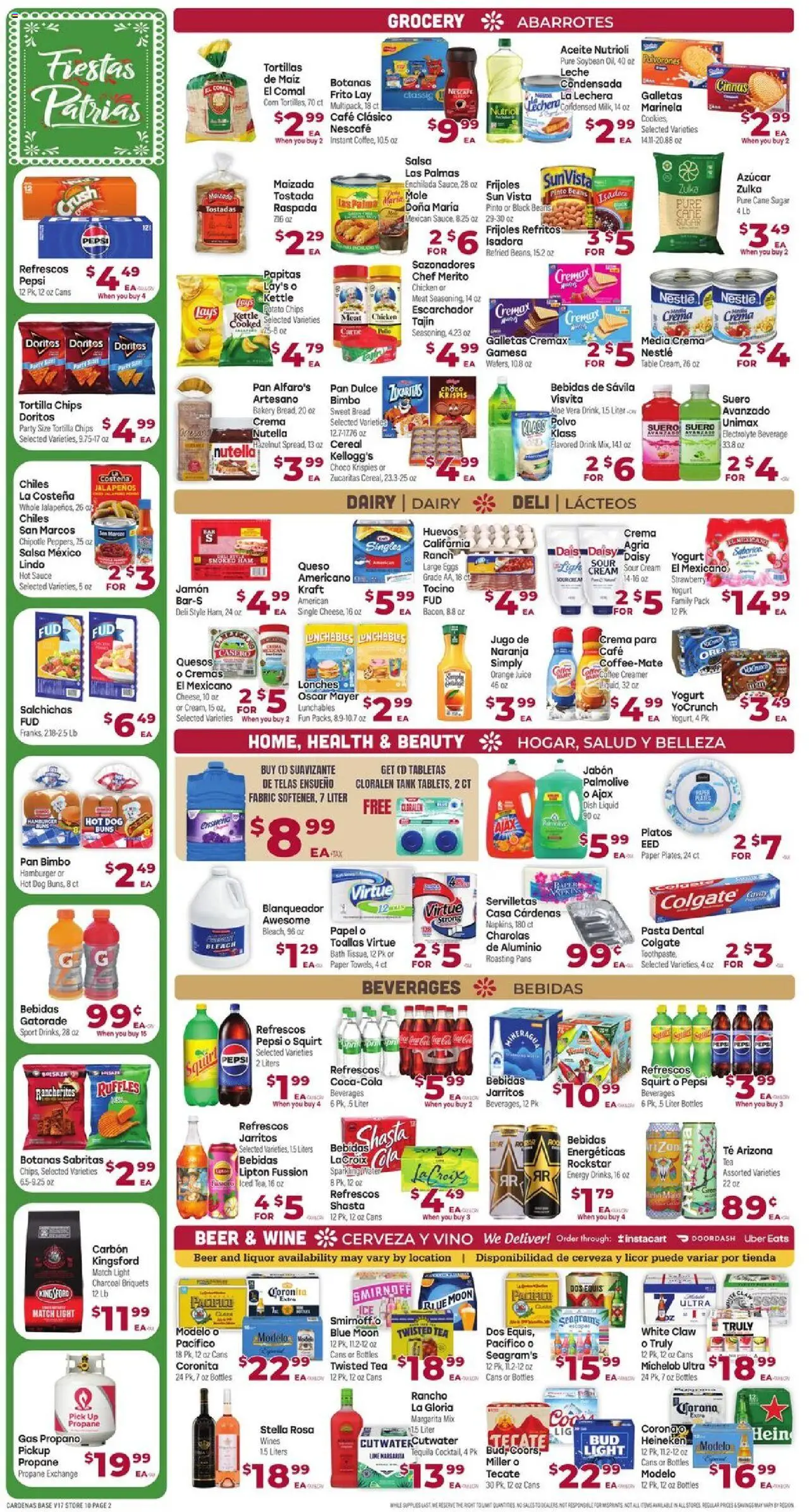 Cardenas Weekly Ad - valid from 10.09.2025 | Page: 2 | Products: Table, Yogurt, Juice, Tea