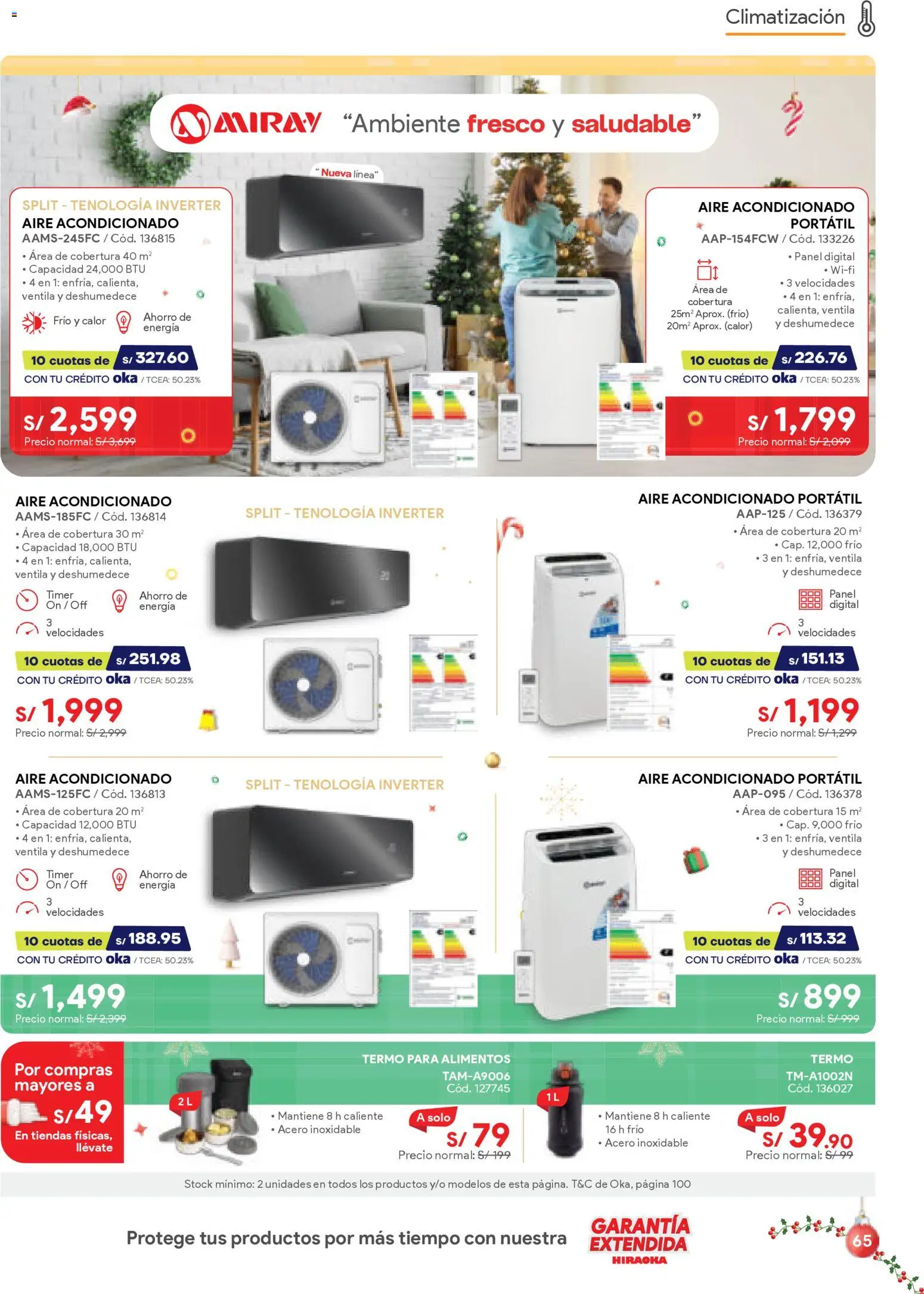 Catálogo Hiraoka válido desde 06.12.2025 | Página: 65 | Productos: Aire acondicionado