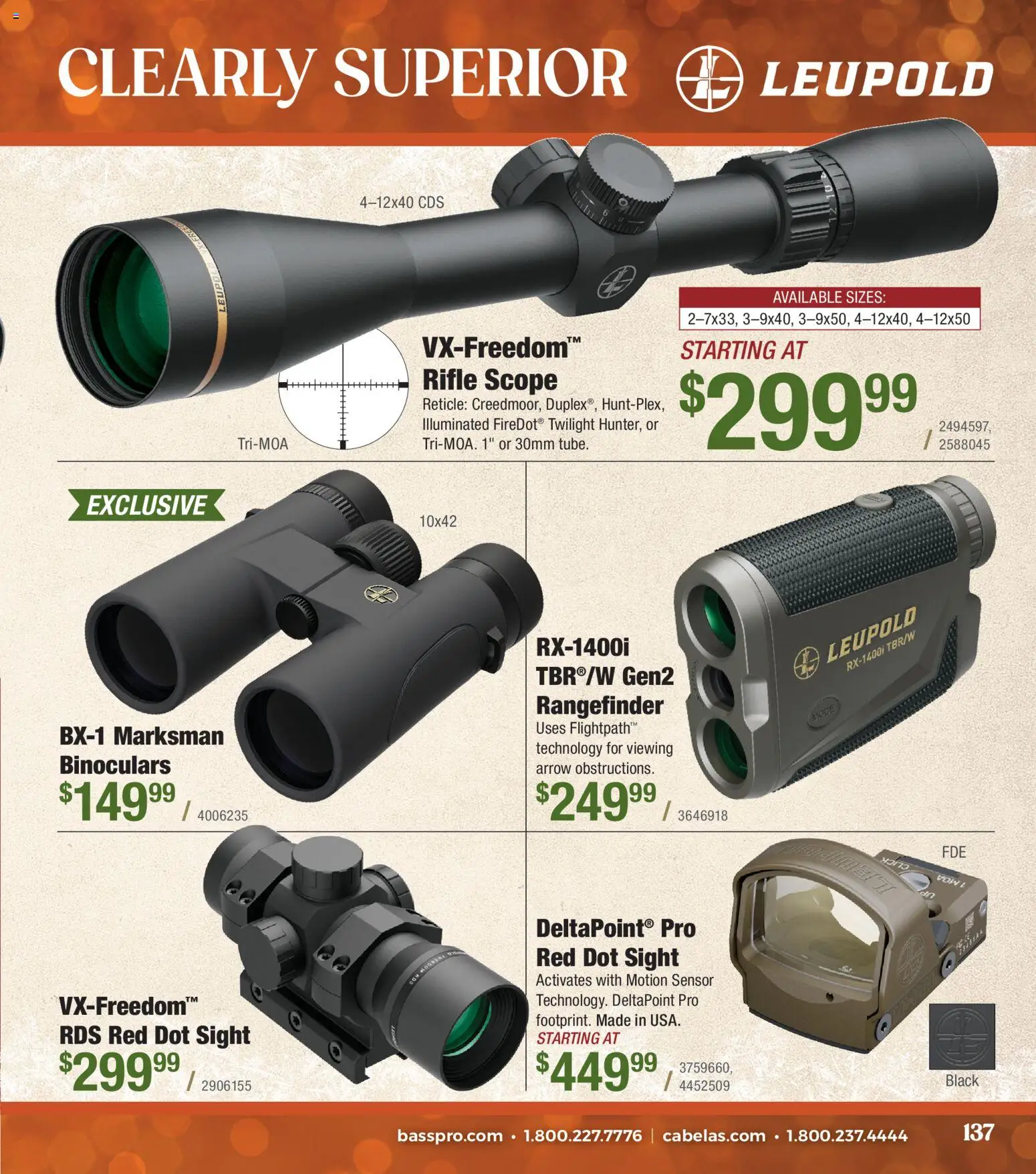 Cabela's Christmas Gift Guide 25 - valid from 01.11.2025 | Page: 137 | Products: Arrow, Rangefinder, Sensor, Rifle