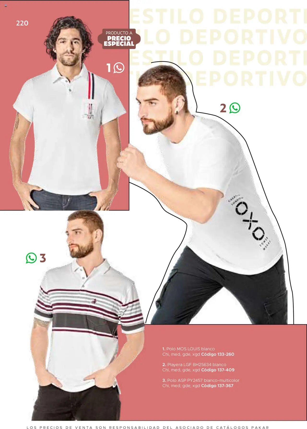 Nuevas ofertas de SC Pakar válidas en toda la República Mexicana desde el 24.07.2025. ¡Encuentra las mejores ofertas en SC Pakar Catálogo Ropa y Accesorios! | Página: 220 | Productos: Playera