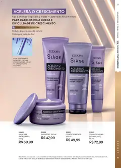 Eudora - Revista 03/2026 - Pré-Visualização do folheto da loja Eudora, válido de 26.01.2026 | Página: 63 | Produtos: Shampoo, Tônico, Condicionador, Sal