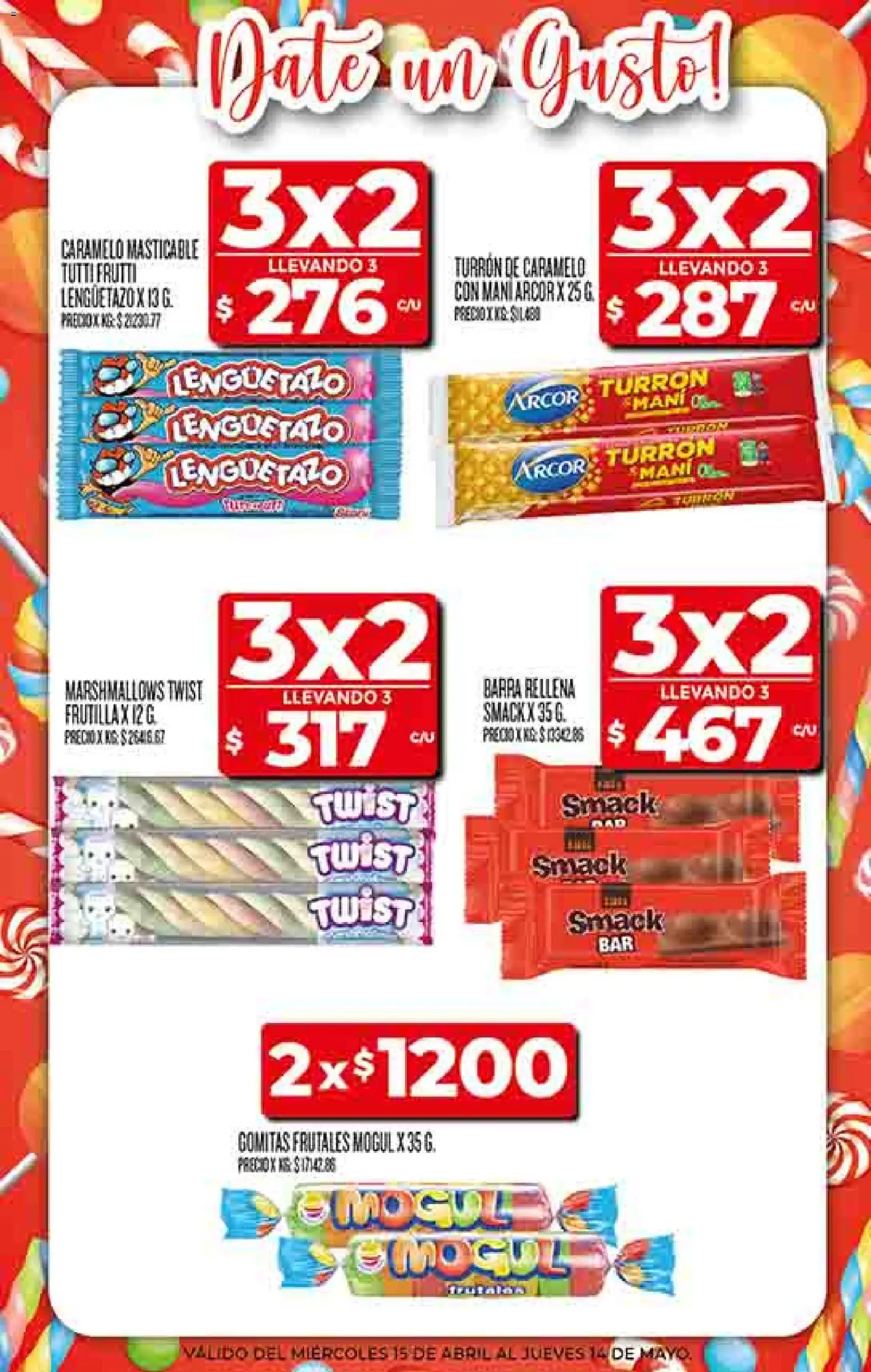 Supermercado DIA Ofertas │ válido desde el 15.04.2026 | Página: 24 | Productos: Gomitas, Frutilla, Mani, Turrón