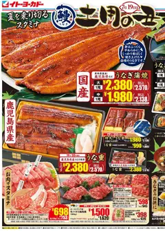 19.07.2025から有効なオファーを含む イトーヨーカドー - 土用の丑