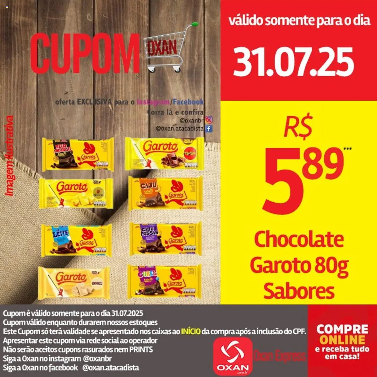 Oxan Atacadista Folheto - válido de 31.07.2025 | Página: 15 | Produtos: Caju, Leite, Chocolate