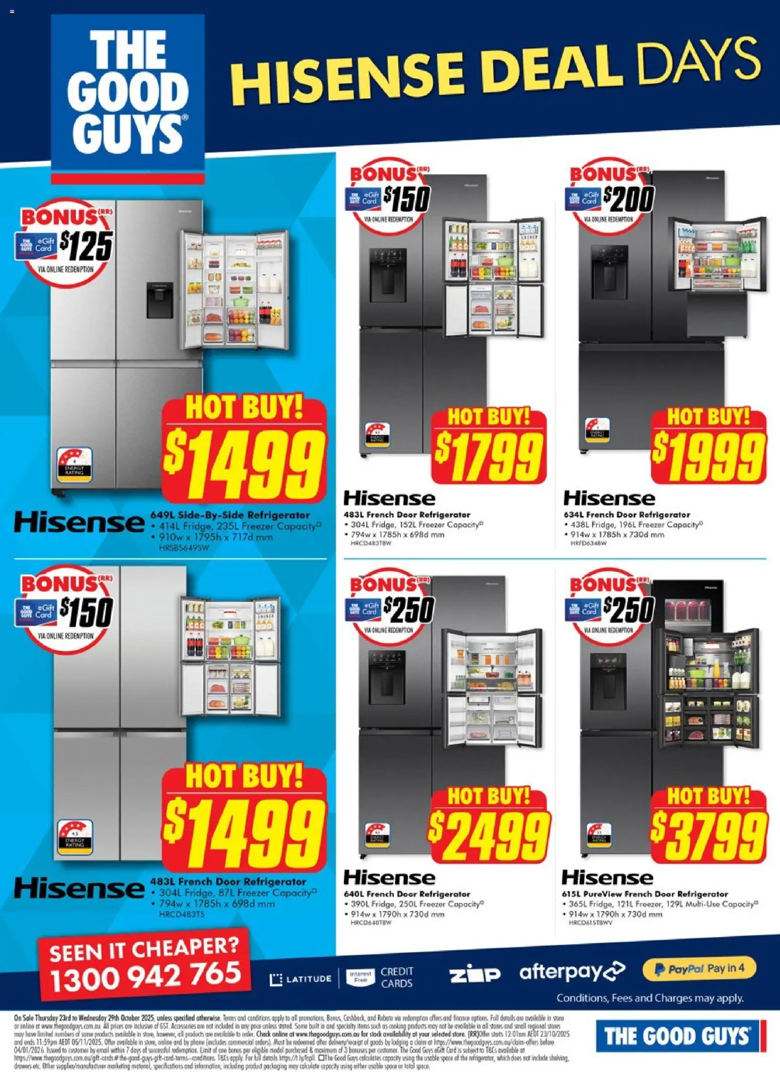 The Good Guys catalogue - valid from 22.10.2025 | Page: 2 | Products: Door, Accessories, Freezer, Refrigerator
