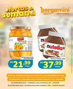 Supermercado Bergamini Folheto - válido de 10.09.2025 | Página: 20 | Produtos: Pêssego, Avelã